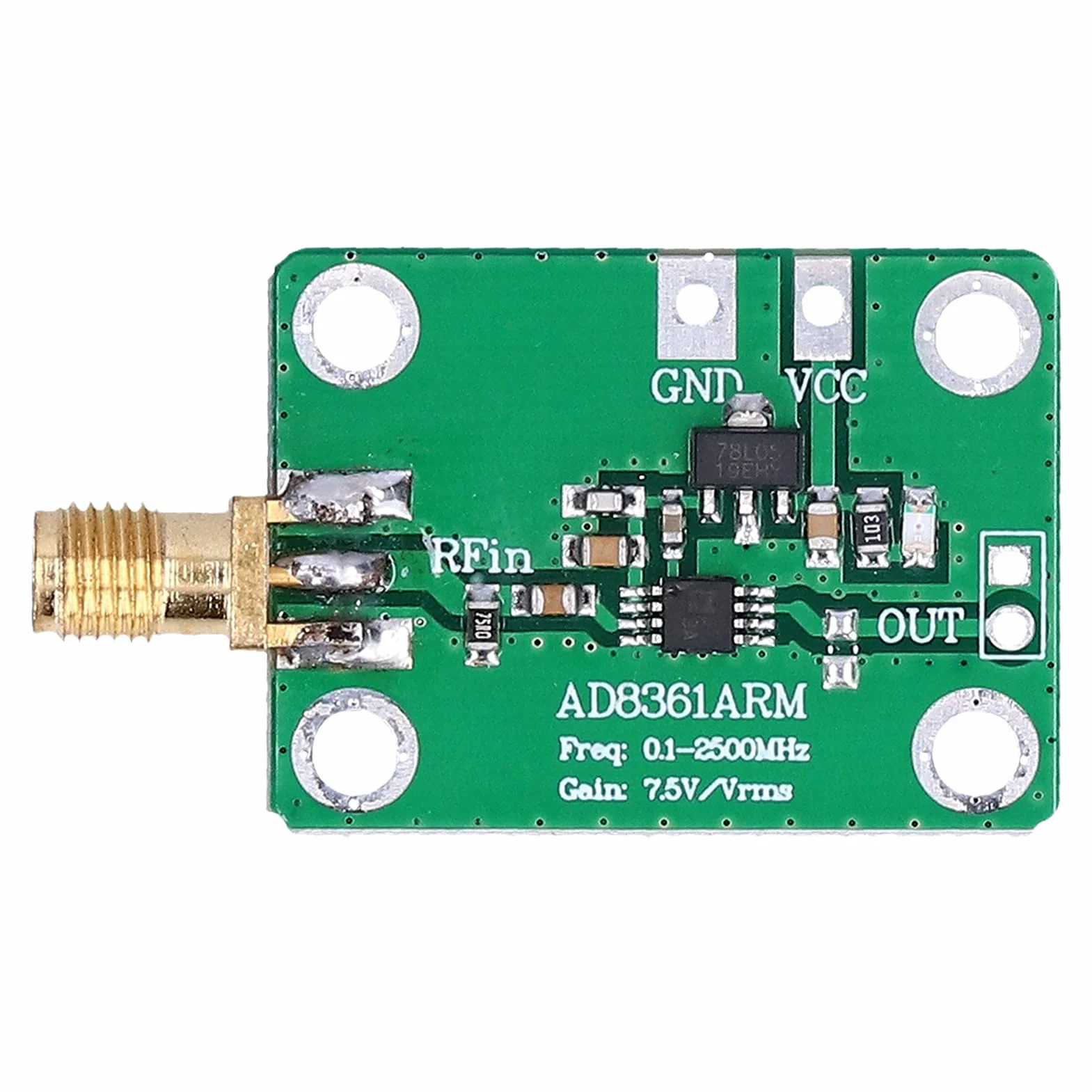 AD8361 Rilevatore logaritmico RF Misuratore di potenza 0-2.5GHz Alta precisione