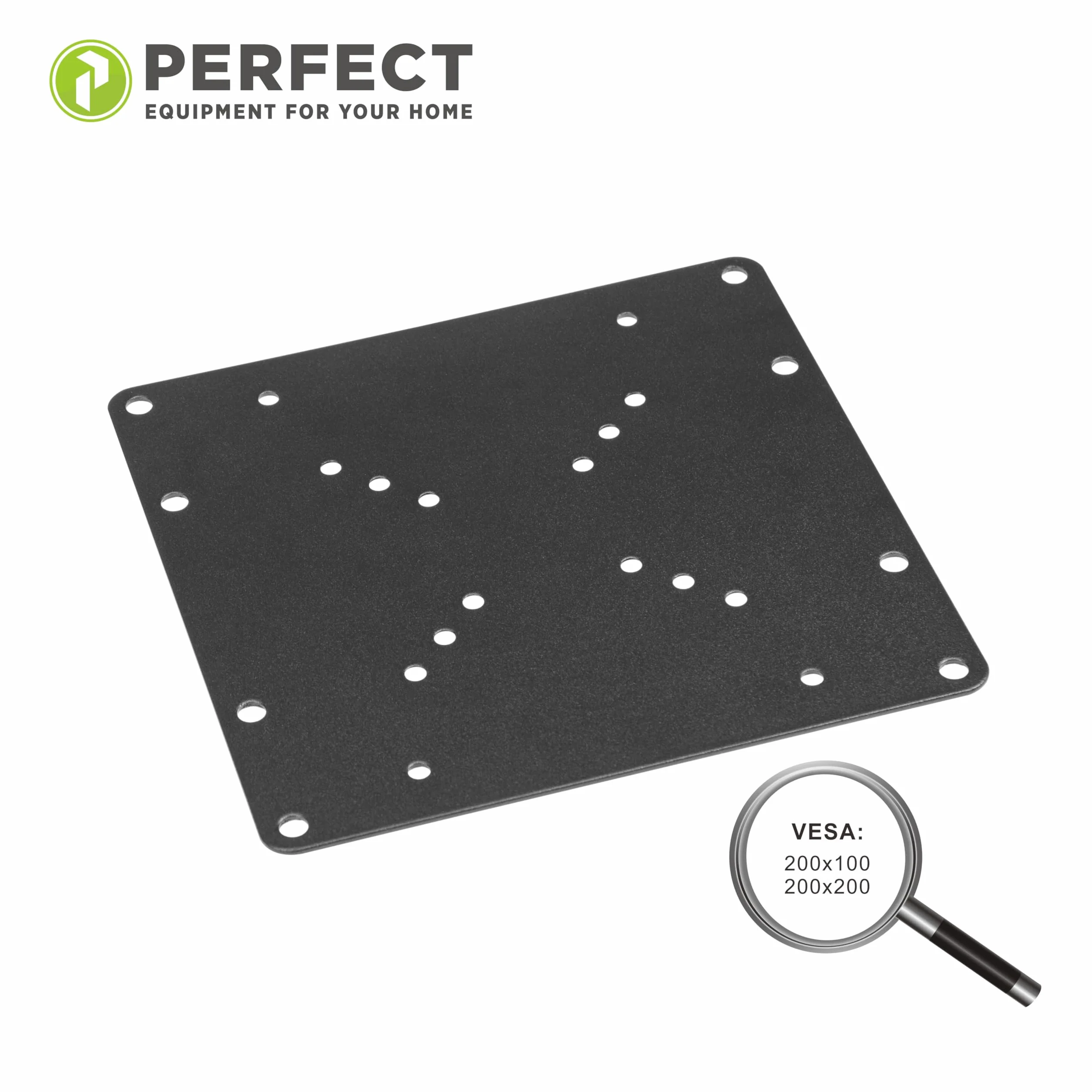 Adattatore VESA universale 50x50 a 200x200 nero perfectHD