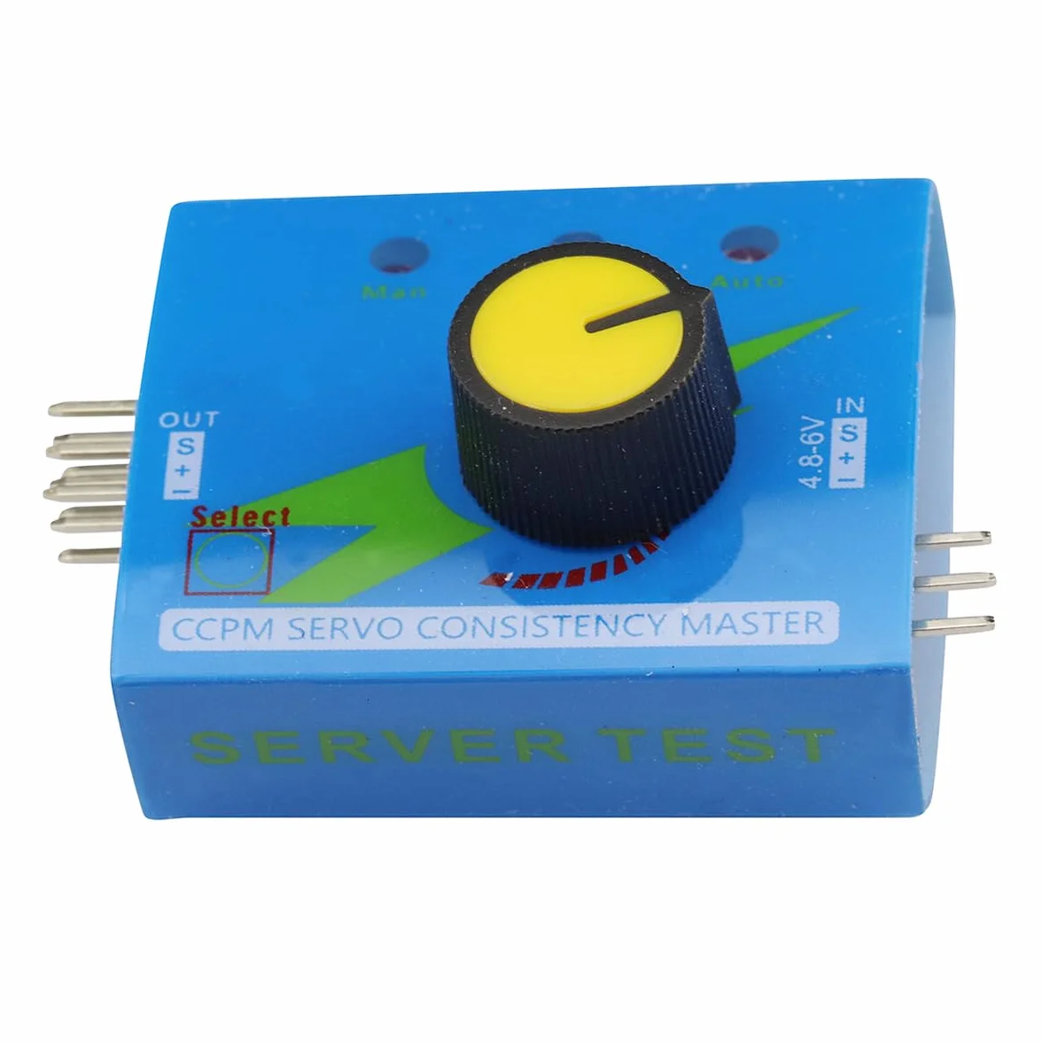 Custodia portabatterie 4 celle 6V AA connettore 2P JR servo tester 3 canali motore ESC modulo per elicottero auto barca robot