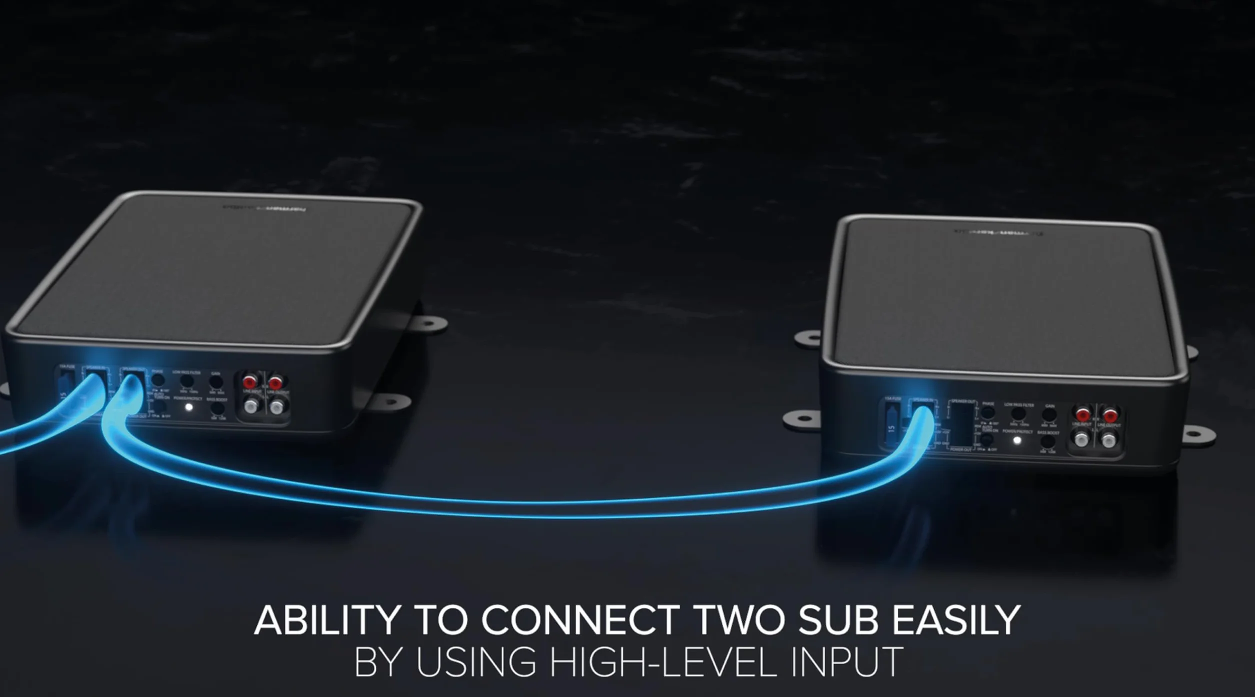 Harman Kardon Feel 700 Subwoofer Auto Attivo Sottosedile, Mini Bass Box Amplificato, Bassi Profondi, Design Slim Ultra Compatto