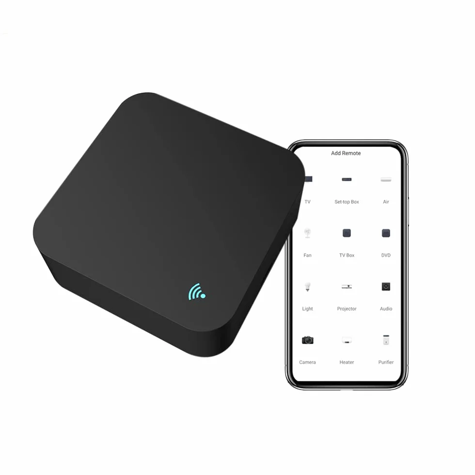 Telecomando WiFi 2,4 GHz Universale IR Smart Home Tuya Alexa Google Home TV Climatizzatore Nero