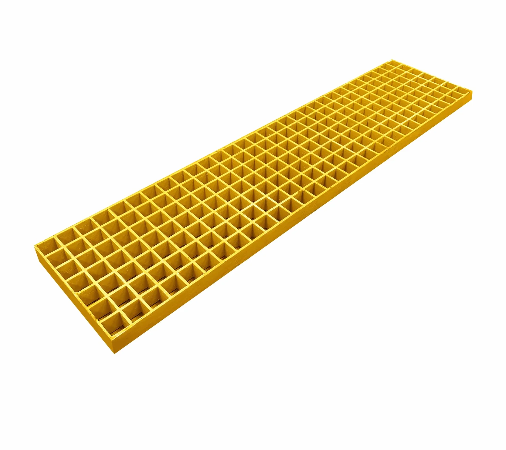 Griglie in vetroresina, 270 x 1200 x 38 mm, in fibra di vetro, 30/30 mm, colore giallo, adatto per grondaie di drenaggio e carreggiate, garage, scale antincendio, vie di fuga, fattoria