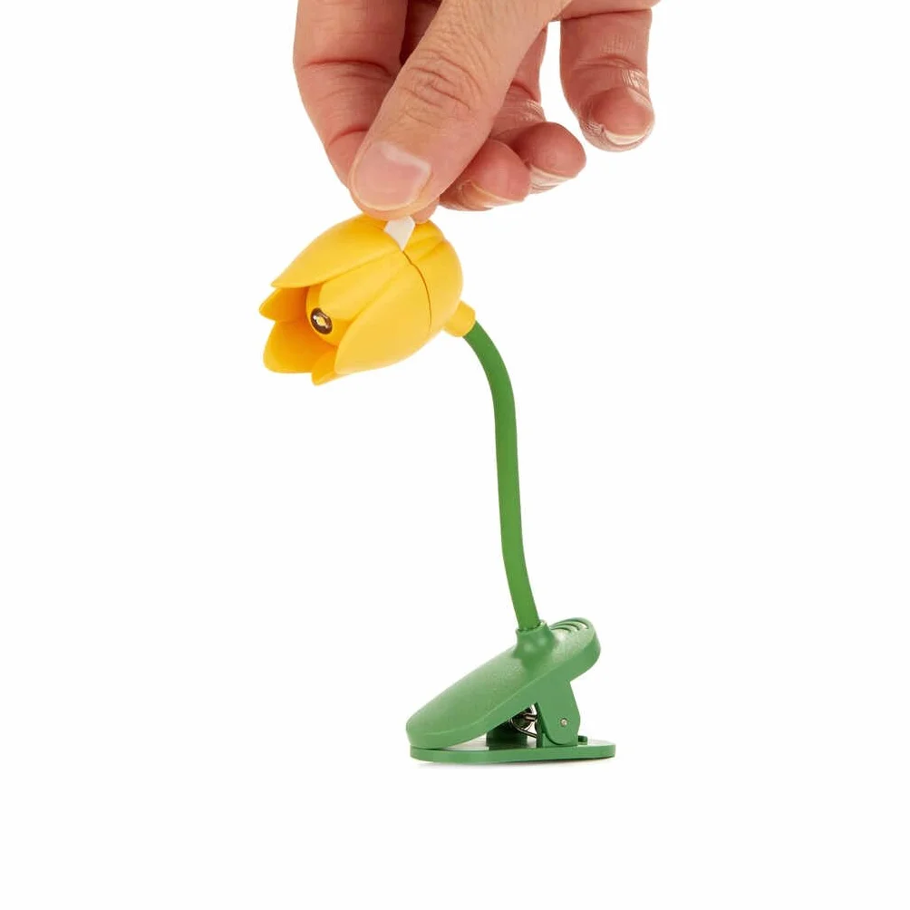 Balvi Lampada Lettura Tulip Giallo con Clip