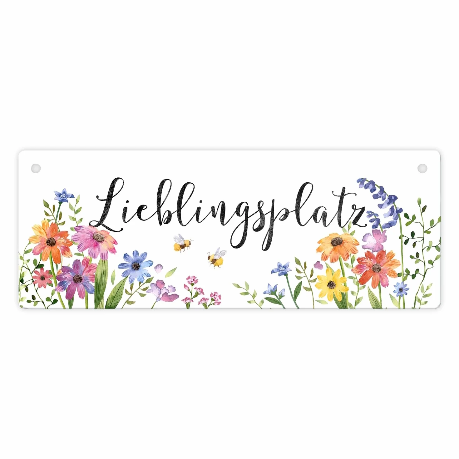 Targa in metallo con scritta "Lieblingsplatz" "Schenk dir selbst oder deiner Botanisch begeisterten Freundin einen Blumdreaum !" Das Metallschild "Lieblingsplatz" bringt Leben in Garten und