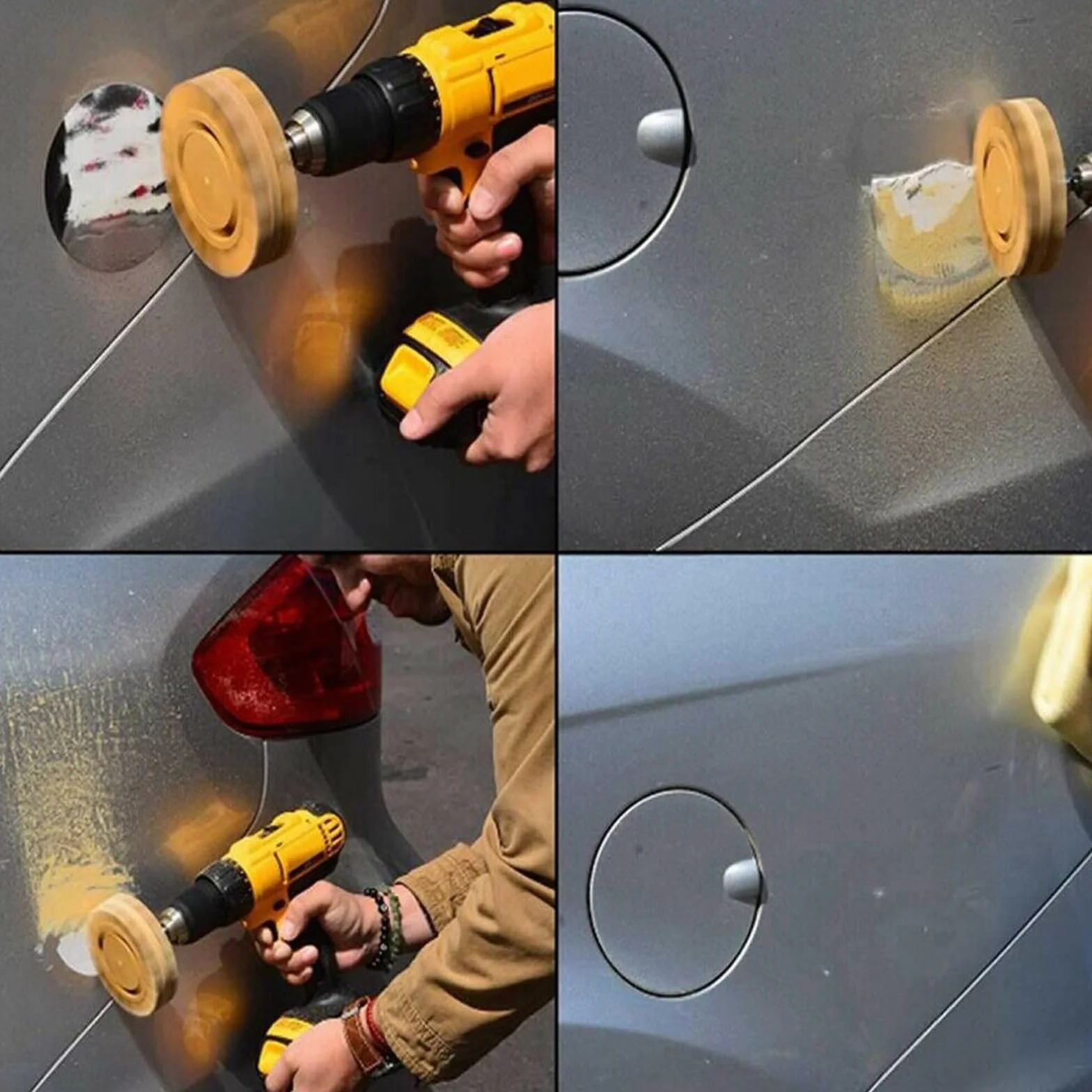 Disco in Gomma per Rimozione Decalcomanie 100 mm + 88 mm per Veicoli