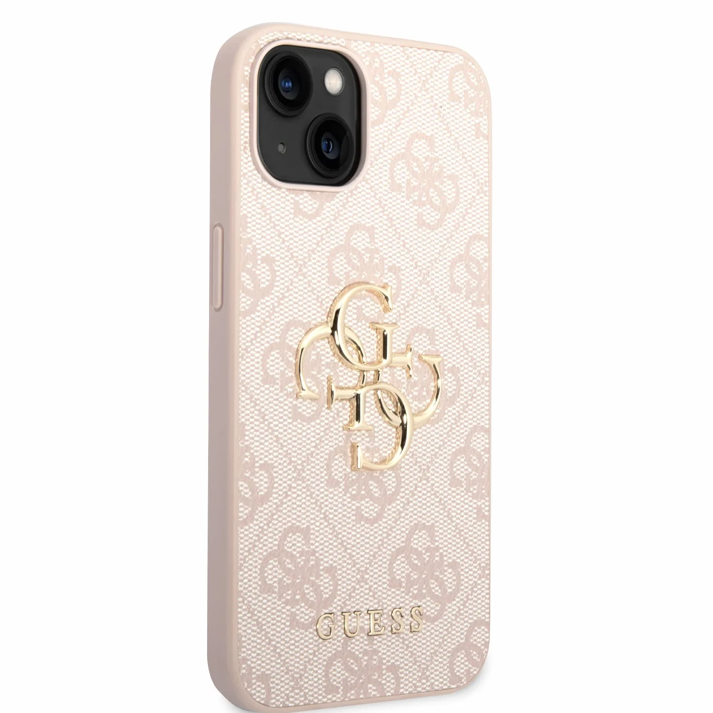 GUESS GUHCP15S4GMGPI Custodia rigida iPhone 15 6.1" con logo Big Metal