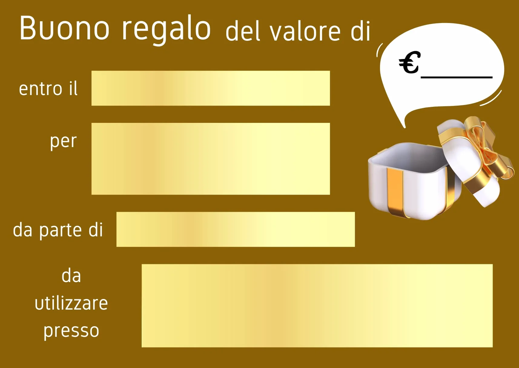 Buoni Regalo Estetista Voucher per Saloni & Spa – Cartoncino Plastificato da Compilare – Idee promozionali cliente