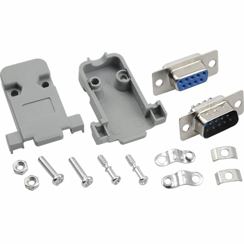 Porta Seriale RS232 Connettore DB9 9 Pin Maschio Femmina a Saldare