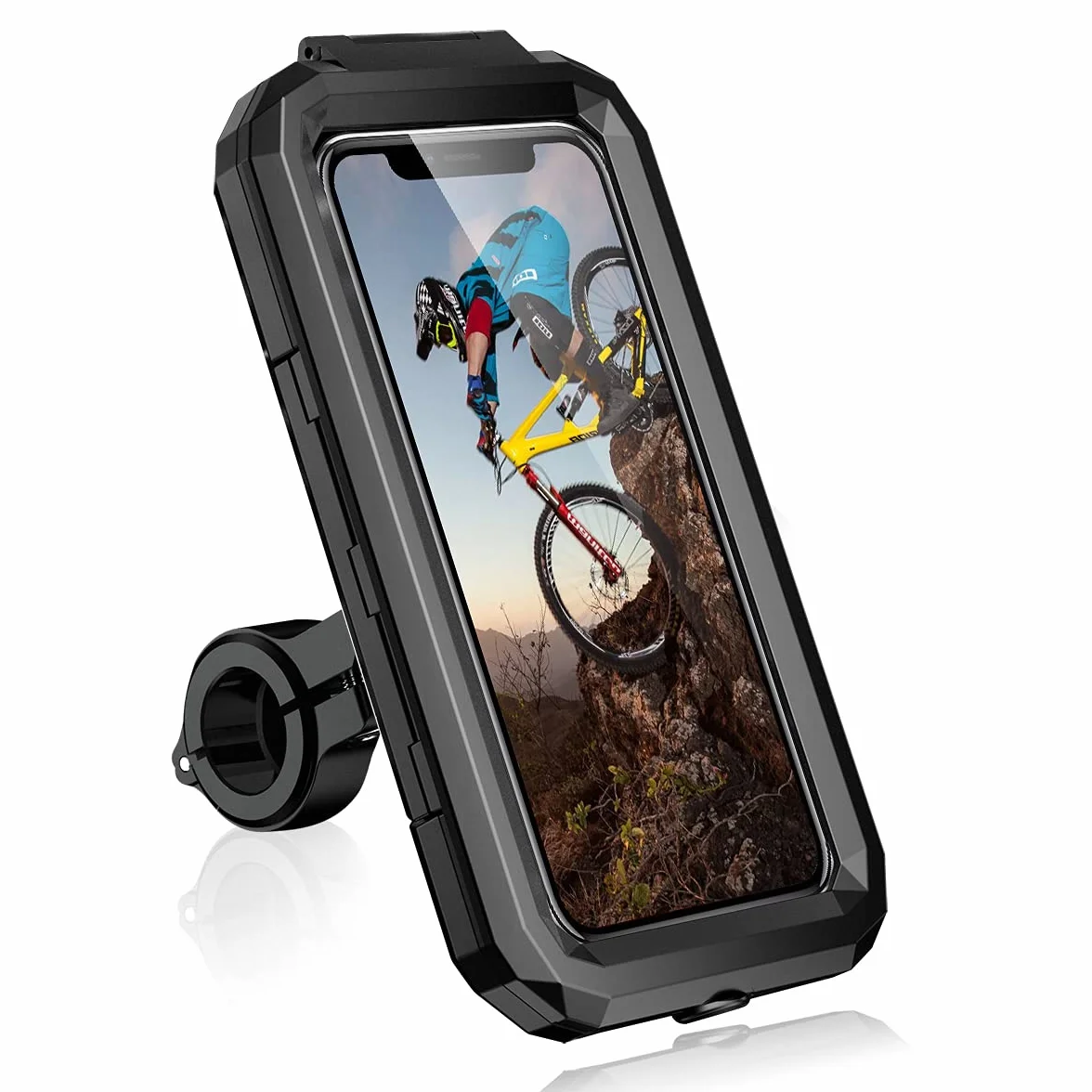 Supporto Telefono Moto Impermeabile con Rotazione 360° Anti Vibrazione per Smartphone 5.5-6.8"