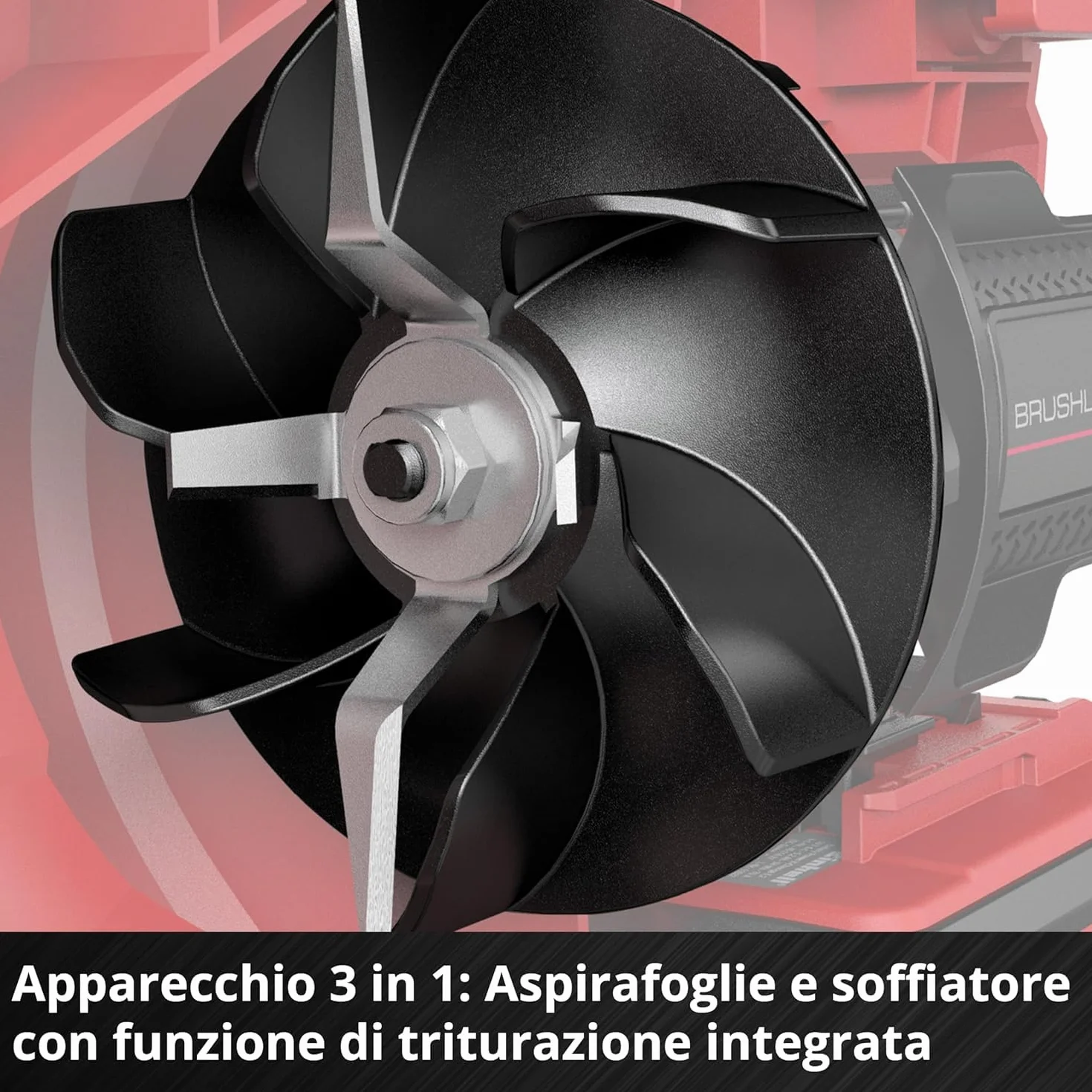 L'aspirafoglie VENTURRO 18/210 Power X-Change (ioni di litio, 18 V, portata di aspirazione di 500 m³/h, sacco di raccolta da 45 l, soffiatura fino a 210 km/ora, batteria e caricabatterie esclusi)