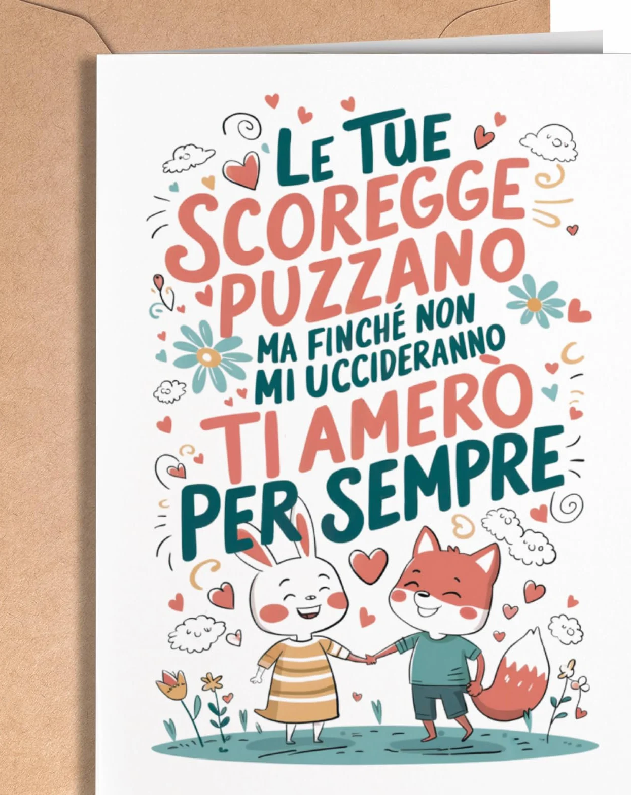 Biglietto Anniversario Fidanzamento - Regalo Anniversario per lui o per lei - Biglietti San Valentino Divertente