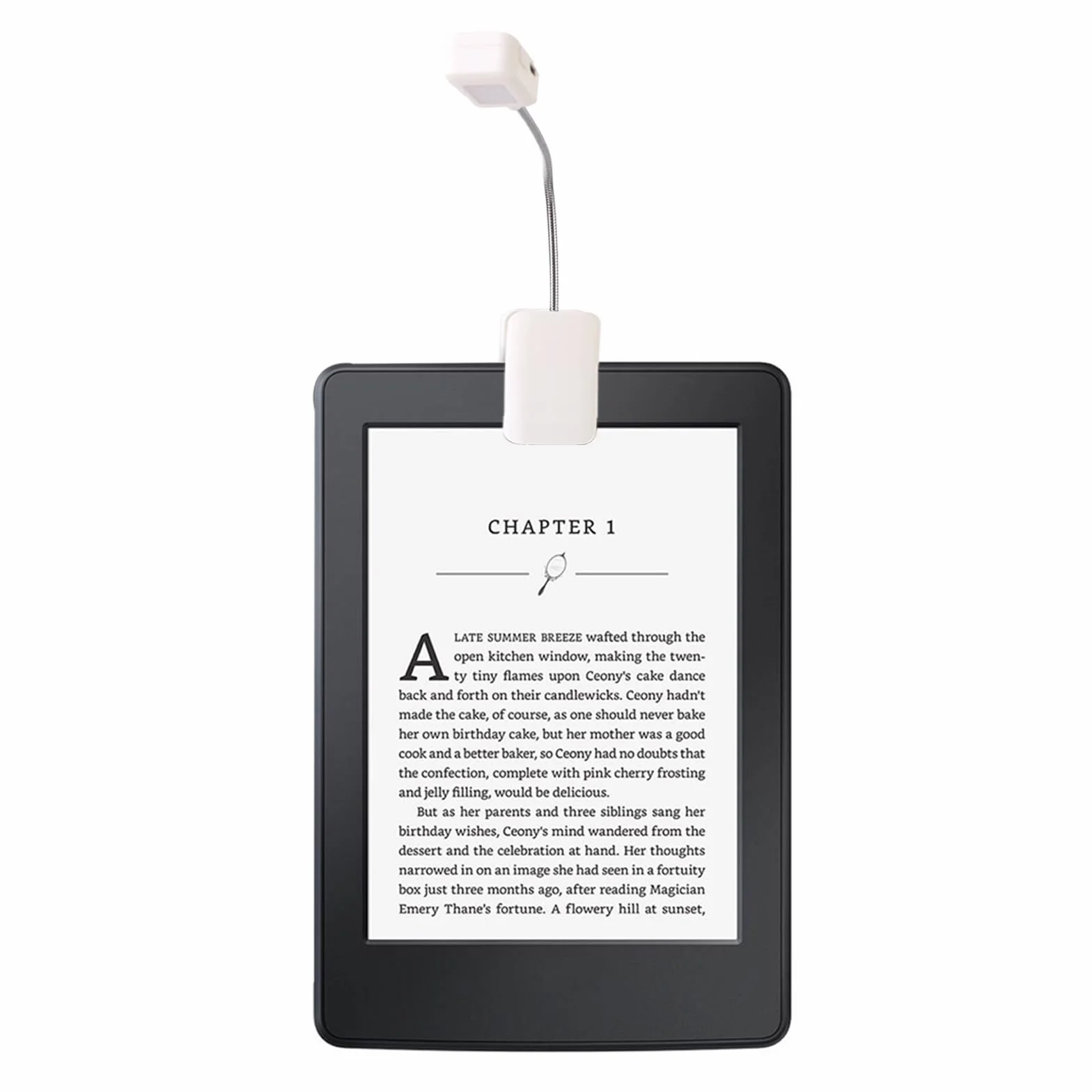 UXIETIN Luce da lettura regolabile e pieghevole per Kindle, ricaricabile USB, nero