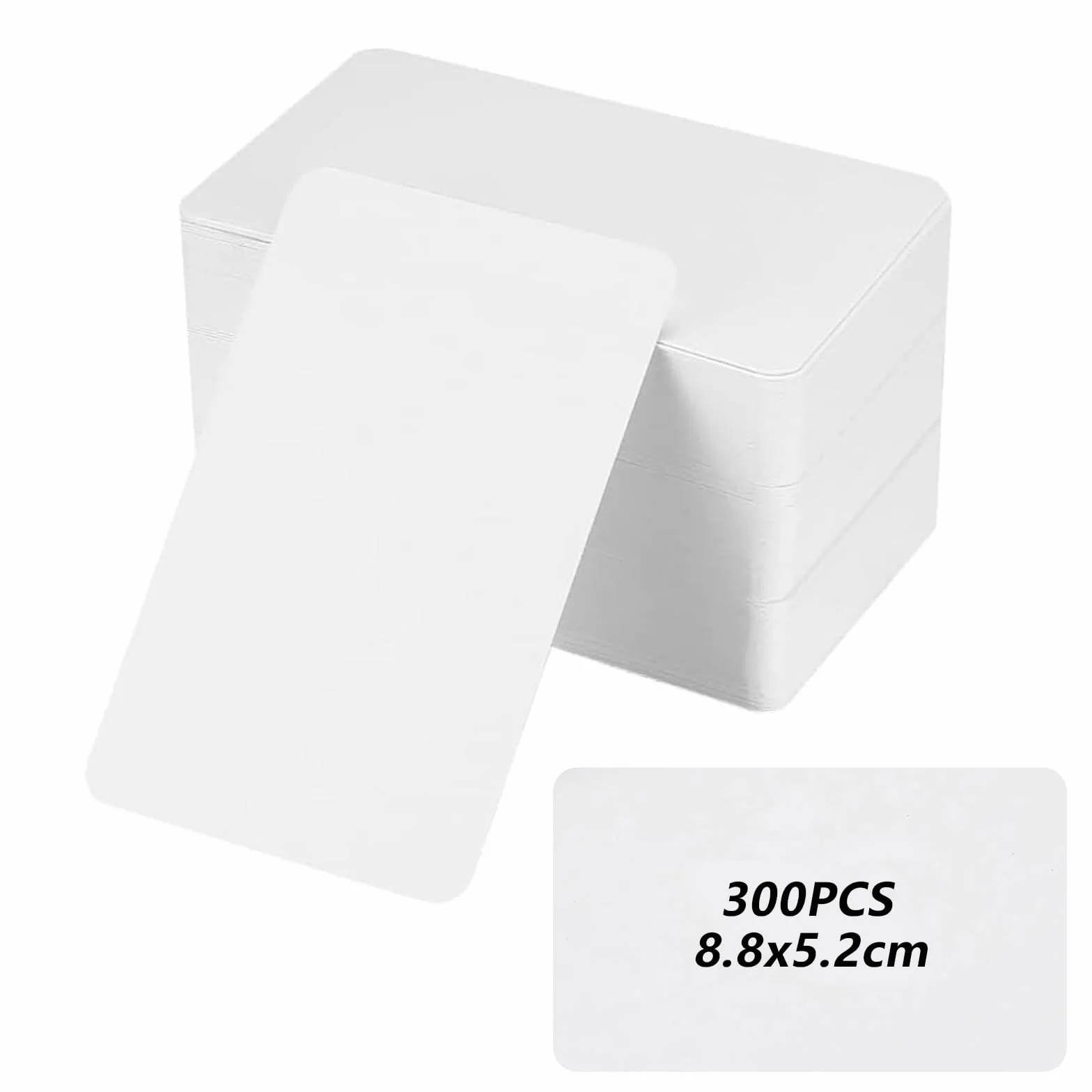 Biglietti da Visita Personalizzati 300 Pz Bianco Carte Kraft 8,8 x 5,4 cm