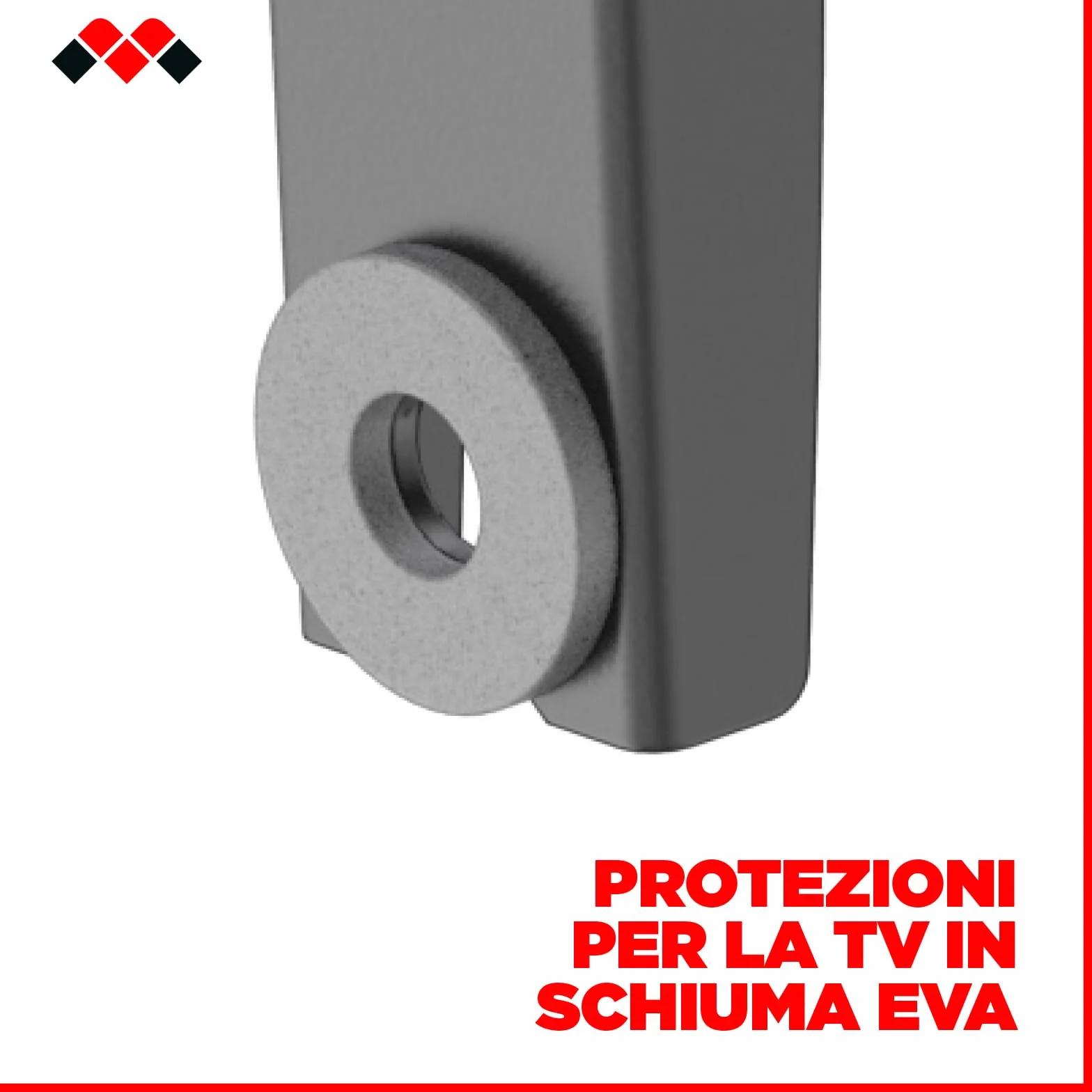 Meliconi Space System TURN 200 Supporto TV parete Cartongesso 26-45" VESA 50-200 30 kg Tilt & Turn Nero