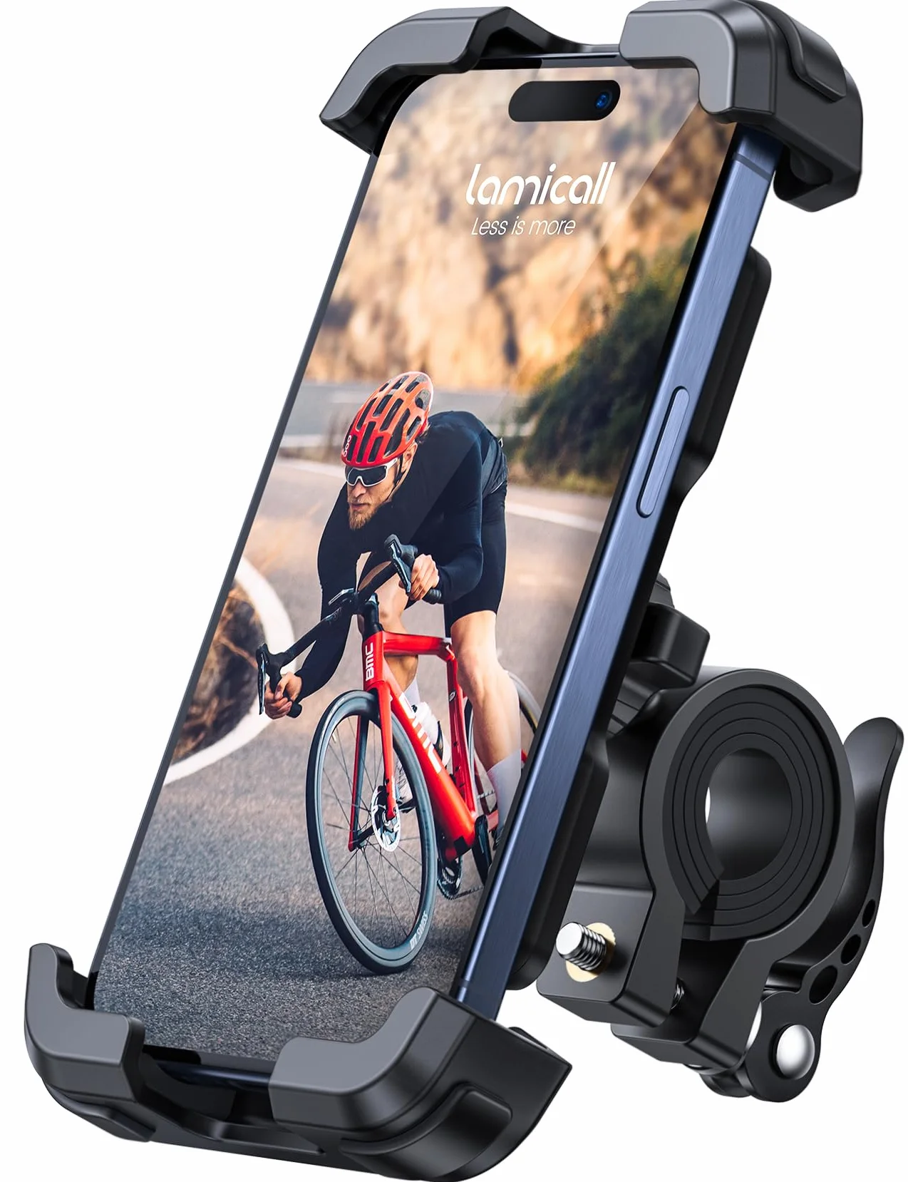 Lamicall Supporto Telefono Bicicletta Motociclo, Porta Cellulare Bici Manubrio per iPhone 17 16 15 14 13 Pro Max/Plus/Mini, Samsung S10 S9, 4.7-6.8"