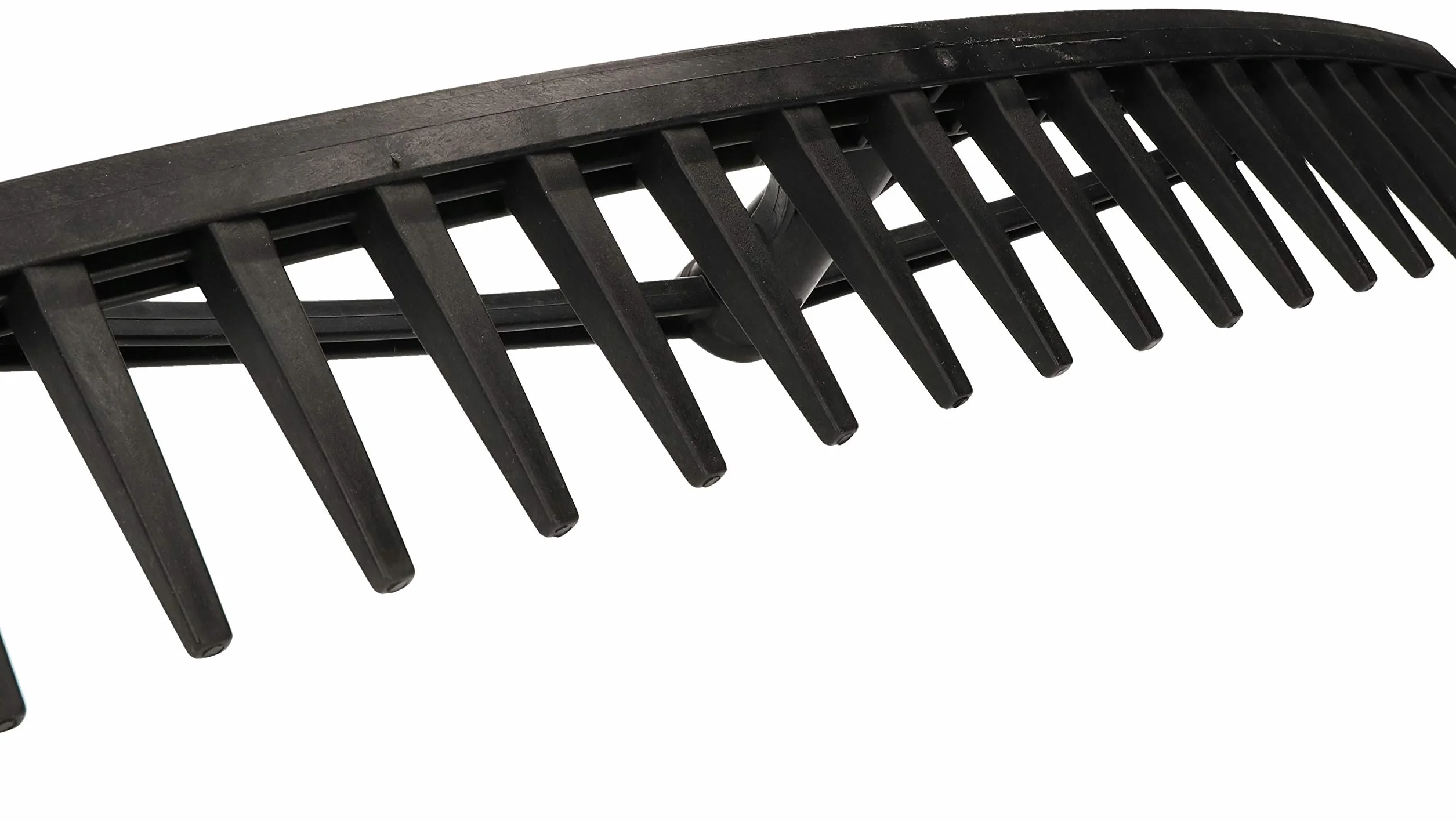 KOTARBAU® Rastrello per Foglie - Rastrello Giardino - Plastica - 61 cm - Nero - 18 Denti - per Erba Fieno - Senza Manico - Leggero Resistente