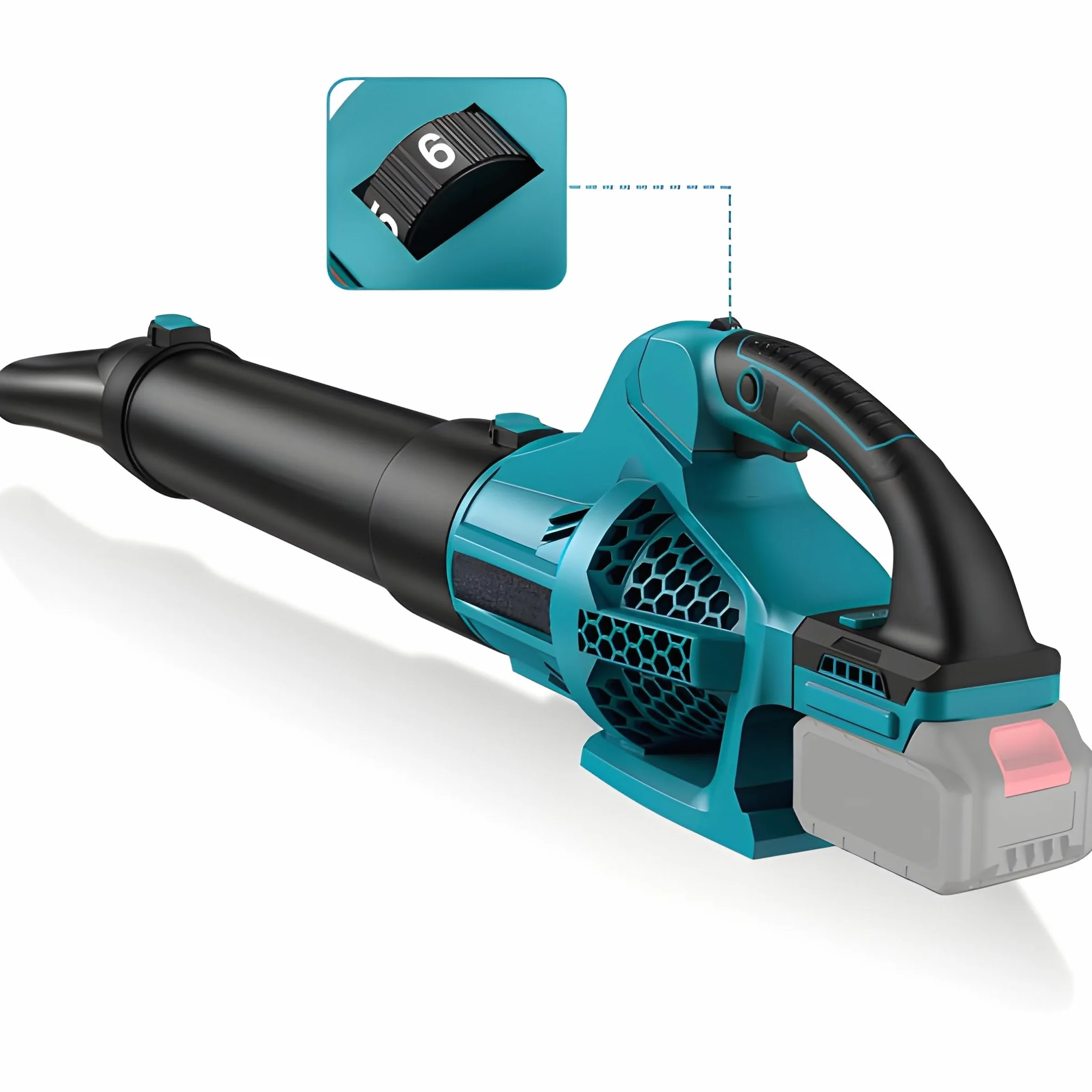 Soffiatore Professionale 6 Velocità Batterie 88V Soffiatore di foglie elettrico senza fili Cura del Giardino e la Rimozione di foglie e Polvere