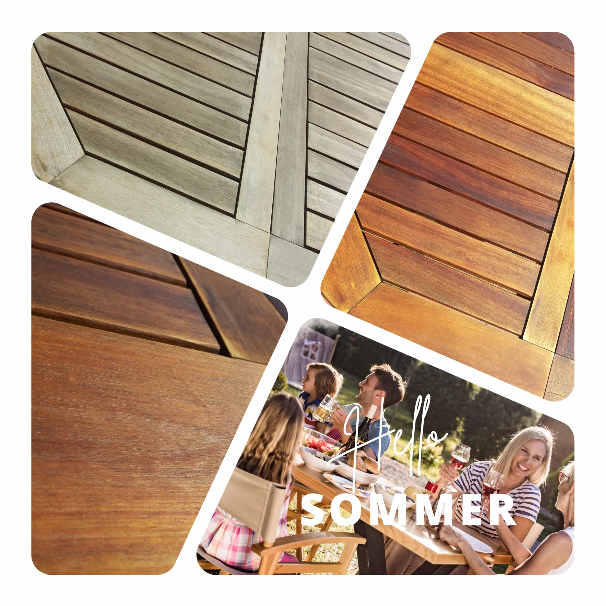 Olio per legno di teak 0,5 l per esterni protezione legno mobili giardino