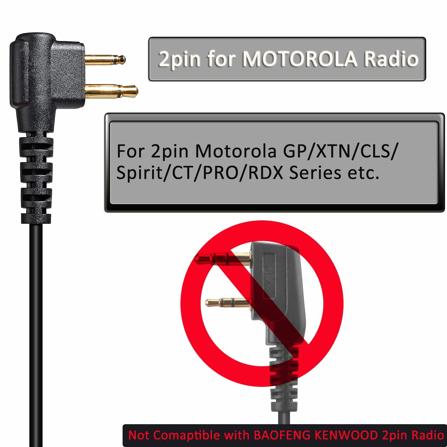 Motorola CP040 CP140 GP300 CLS1110 Walkie Talkie Microfono Altoparlante Palmare