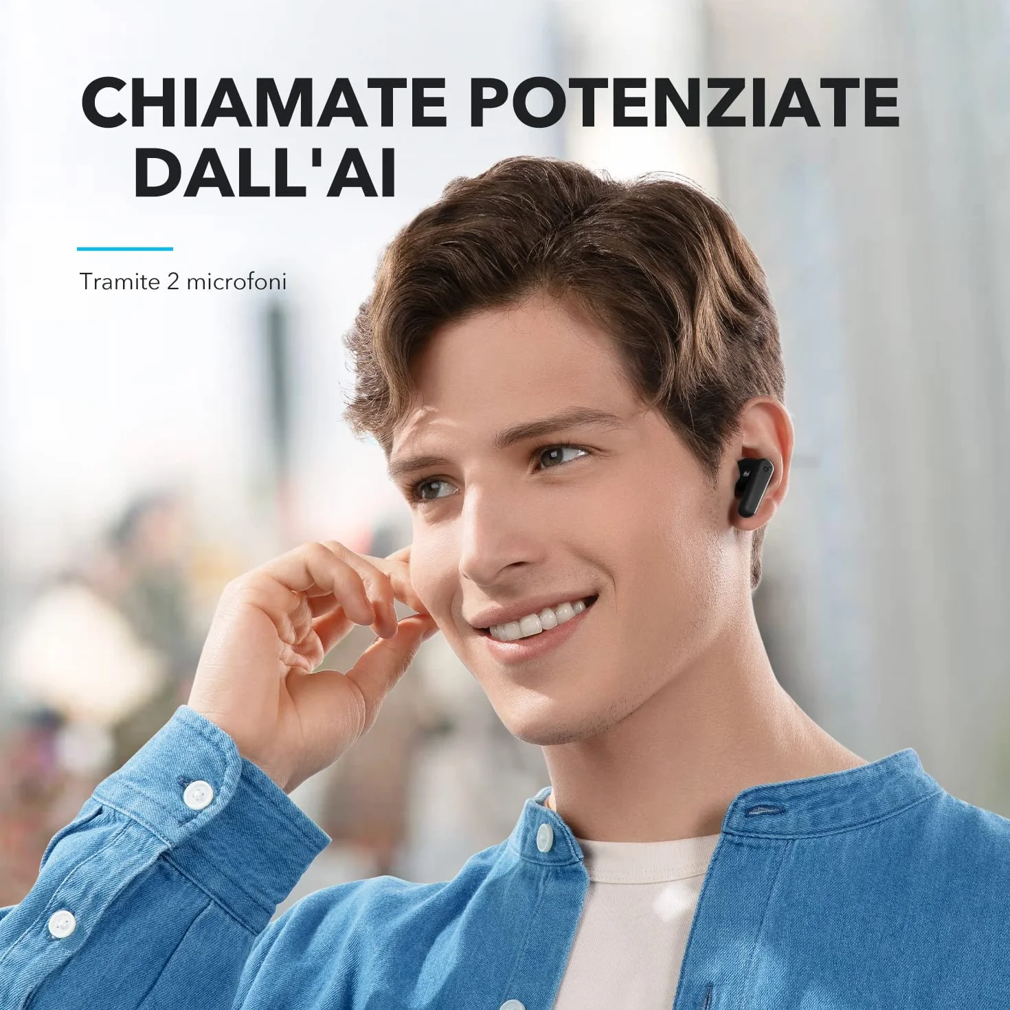 Soundcore by Anker P20i True Wireless Auricolari, Driver 10mm, 2 Mic AI, 30 Ore, IPX5, Bluetooth 5.3