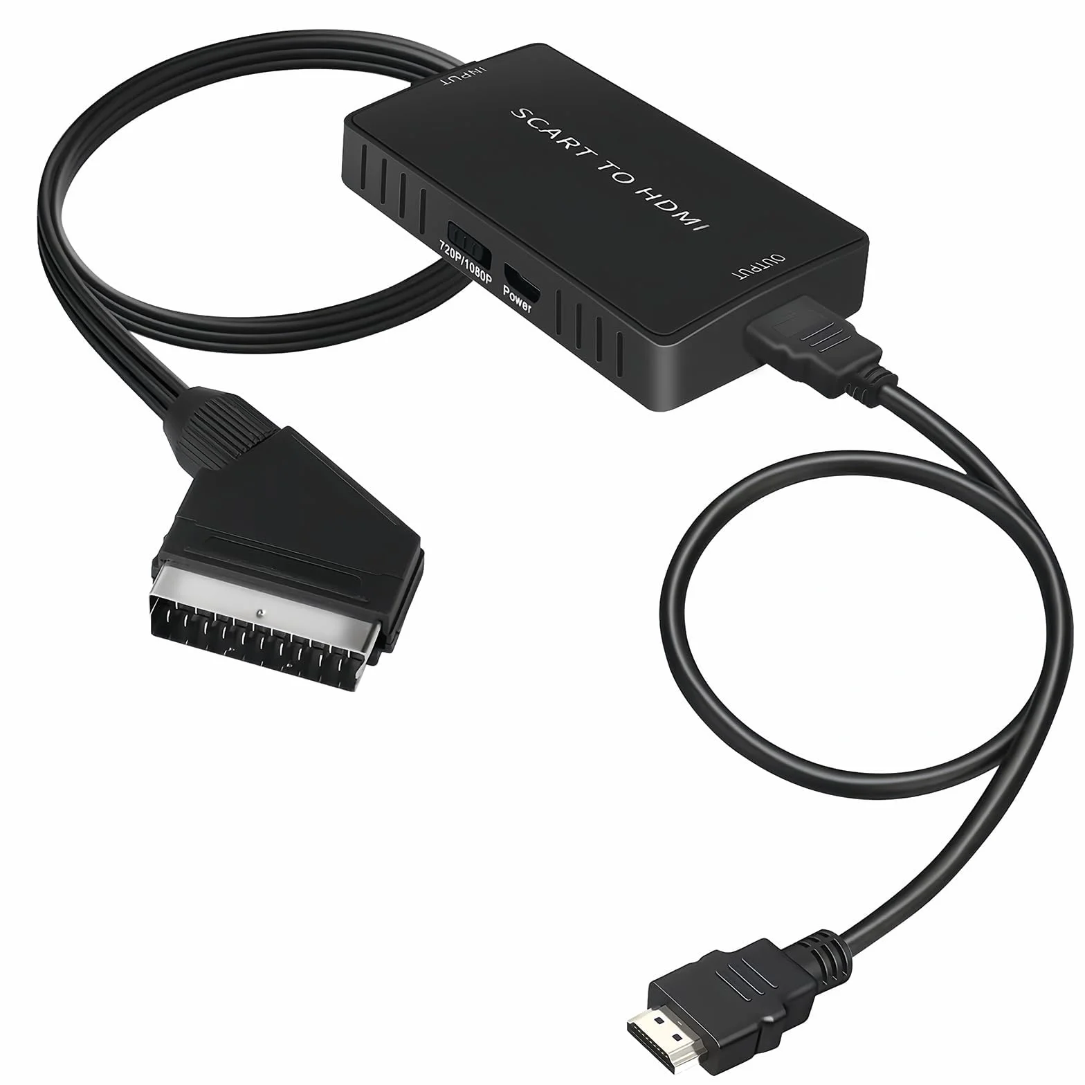 Convertitore SCART HDMI 720p/1080p per TV, proiettore, DVD, VHS, Xbox