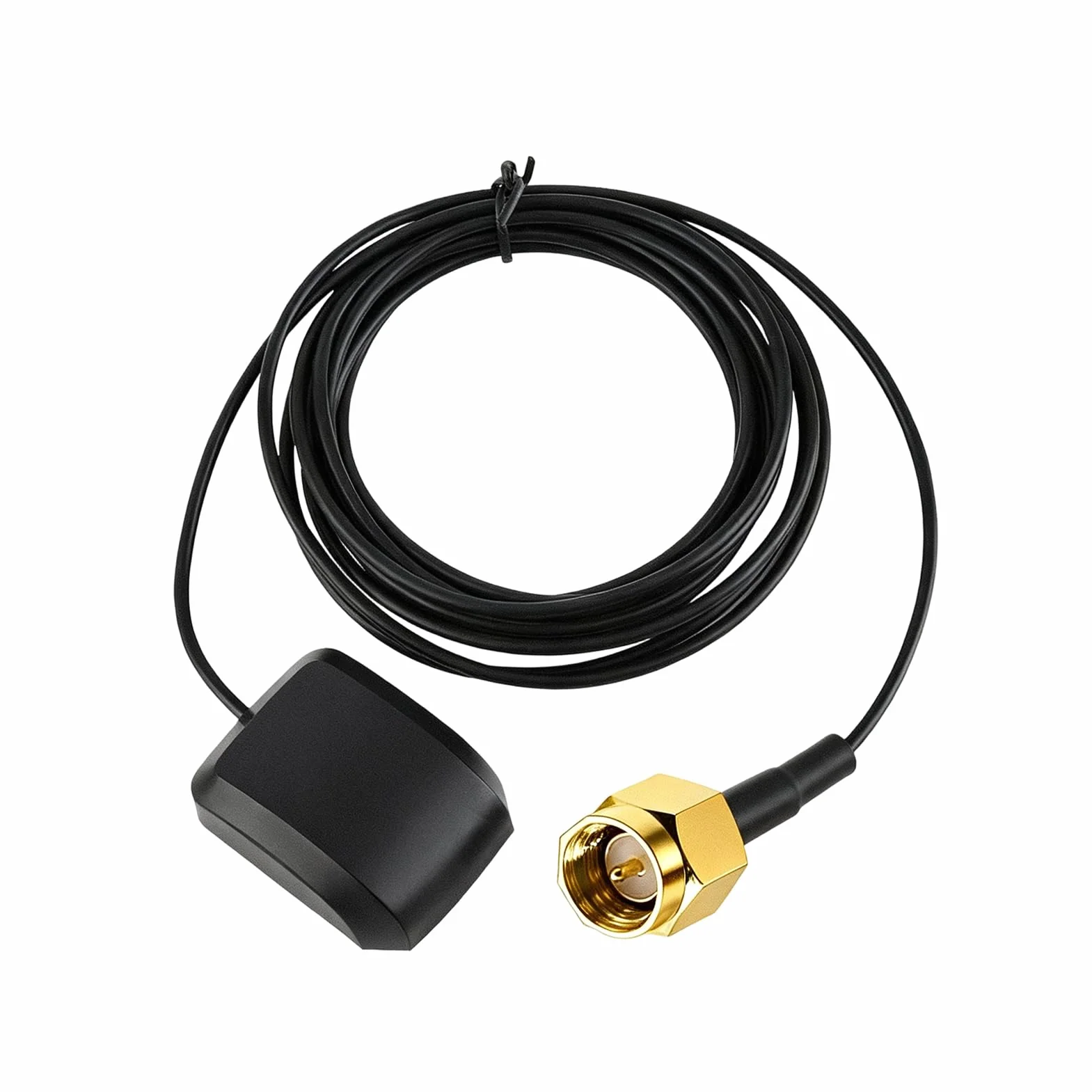 Antenna GPS attiva impermeabile con amplificatore, base magnetica, cavo 3 m