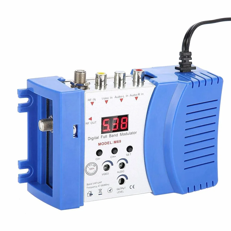 Bewinner Modulatore RF Digitale Universale Compatto Convertitore di Segnale TV