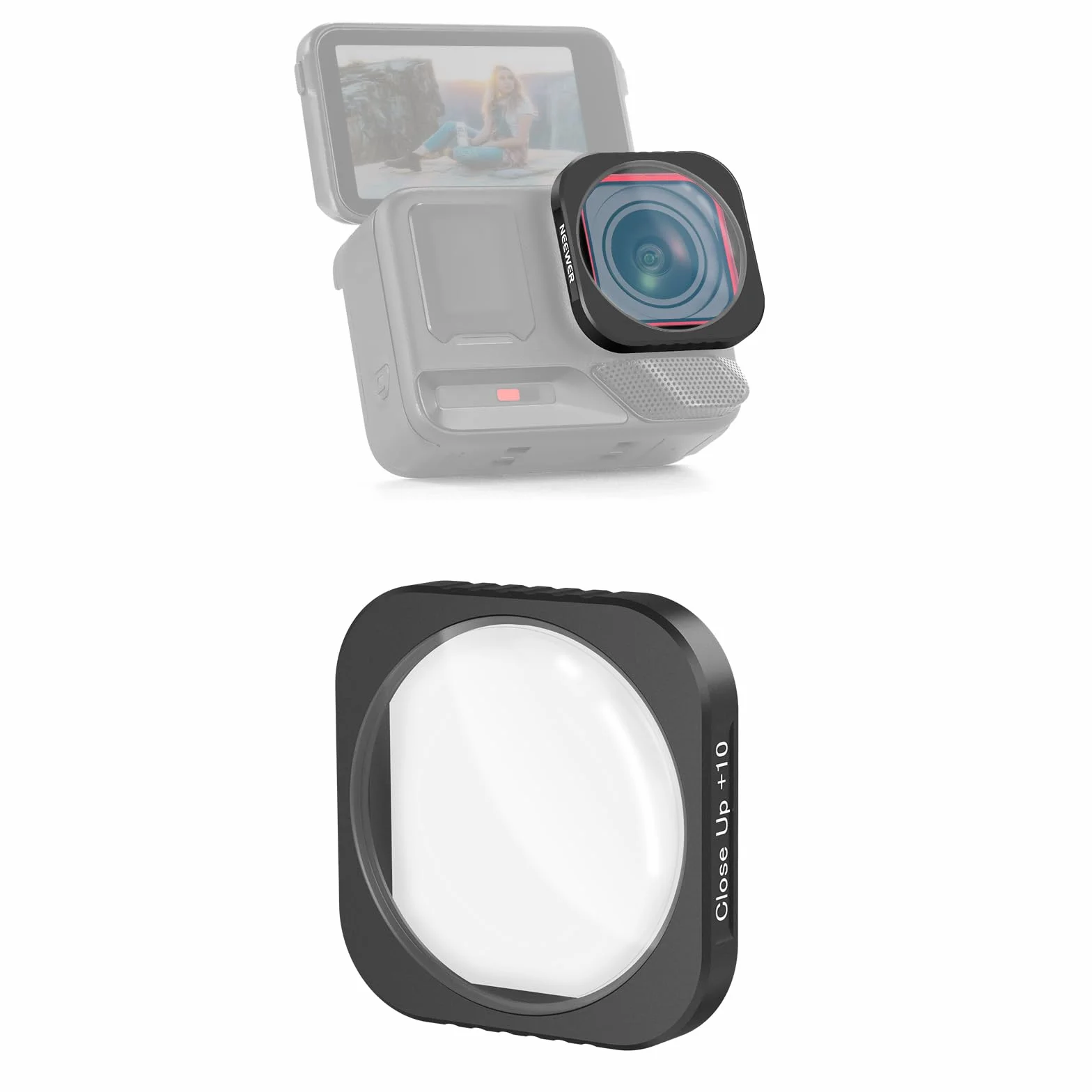 NEEWER Obiettivo Macro 10X Compatibile Insta360 Ace Pro Ace Pro 2 LS-C40