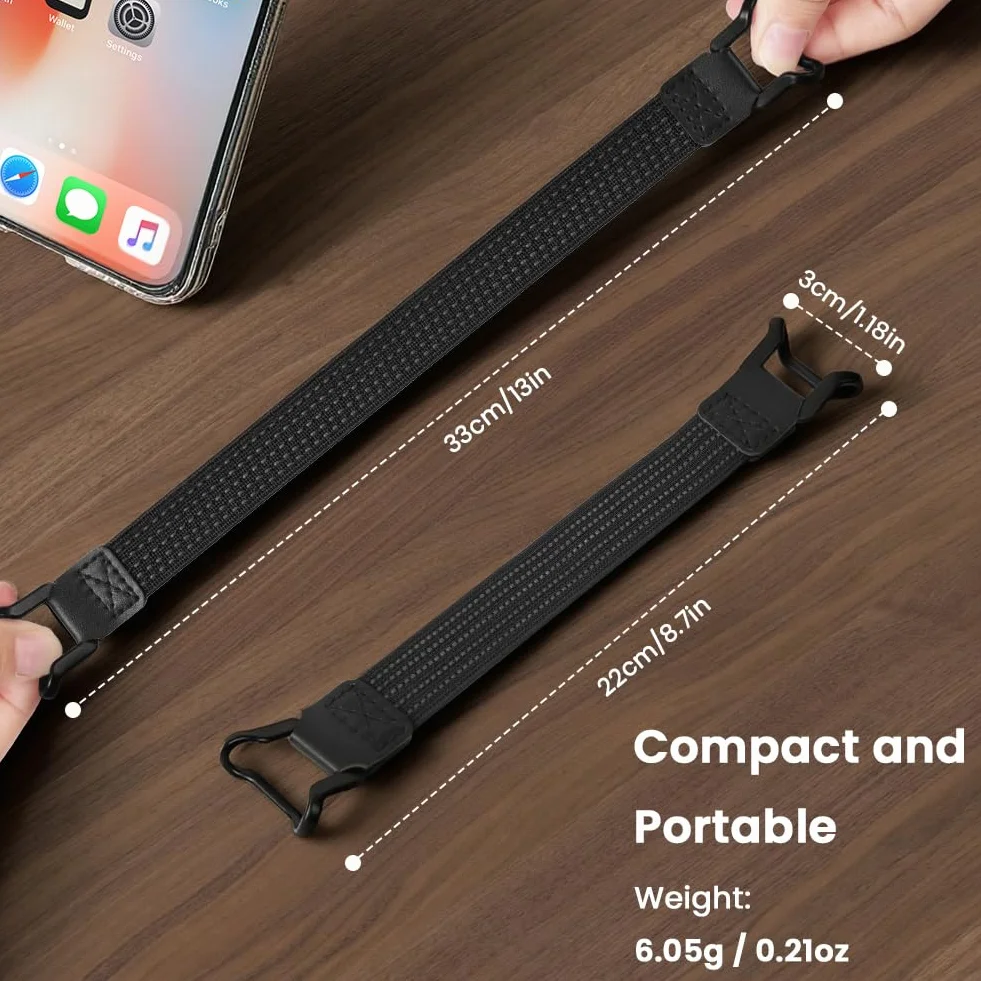 AXFEE 2 Pezzi Cinturino di Sicurezza per 8.7-13" eReaders Tablet, Cinturino da Mano Antiscivolo