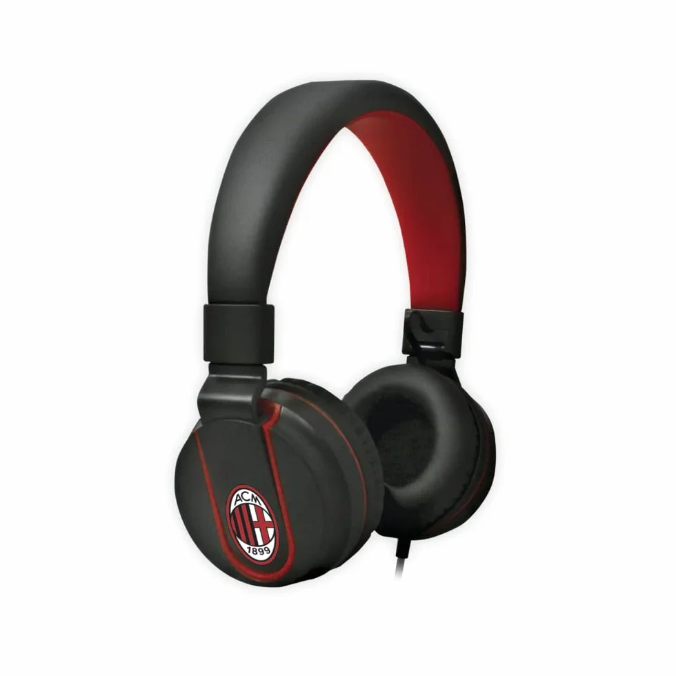 AC Milan IP952 Cuffie Stereo con Filo 1,5m, Cavo AUX 3.5mm + adattatore USB-C