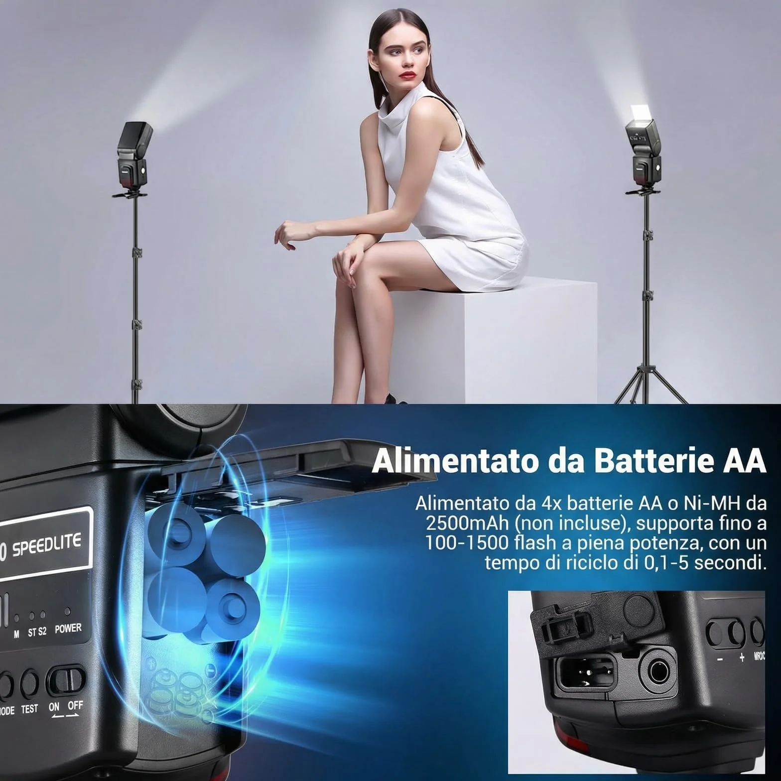 NEEWER TT560 Flash Speedlite M/S1/S2 Uniwersalny Manualny Speedlight z Pojedynczym Stykiem Hot Shoe Standard