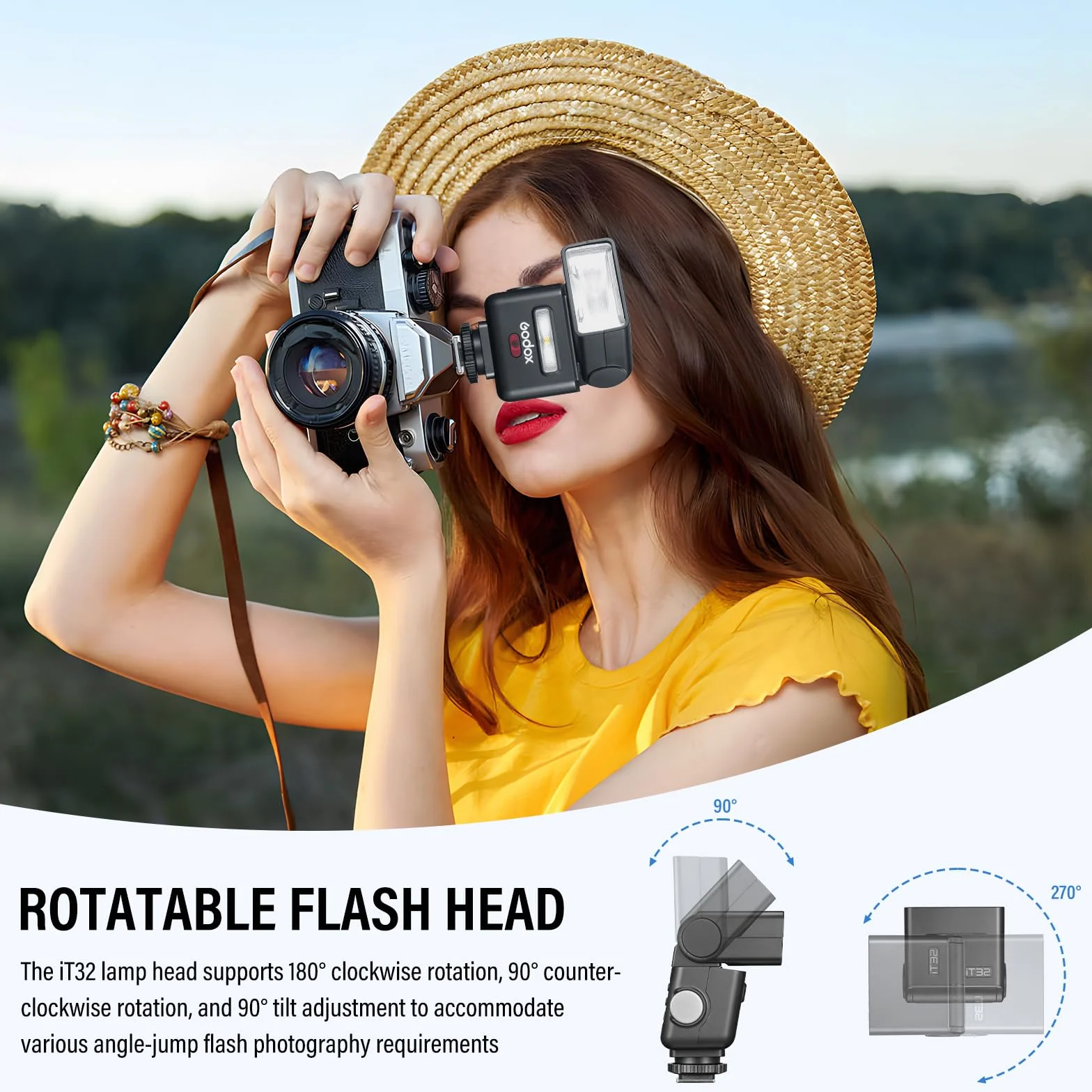 Godox IT32 Flash TTL 2.4G GN18 Sony Camera