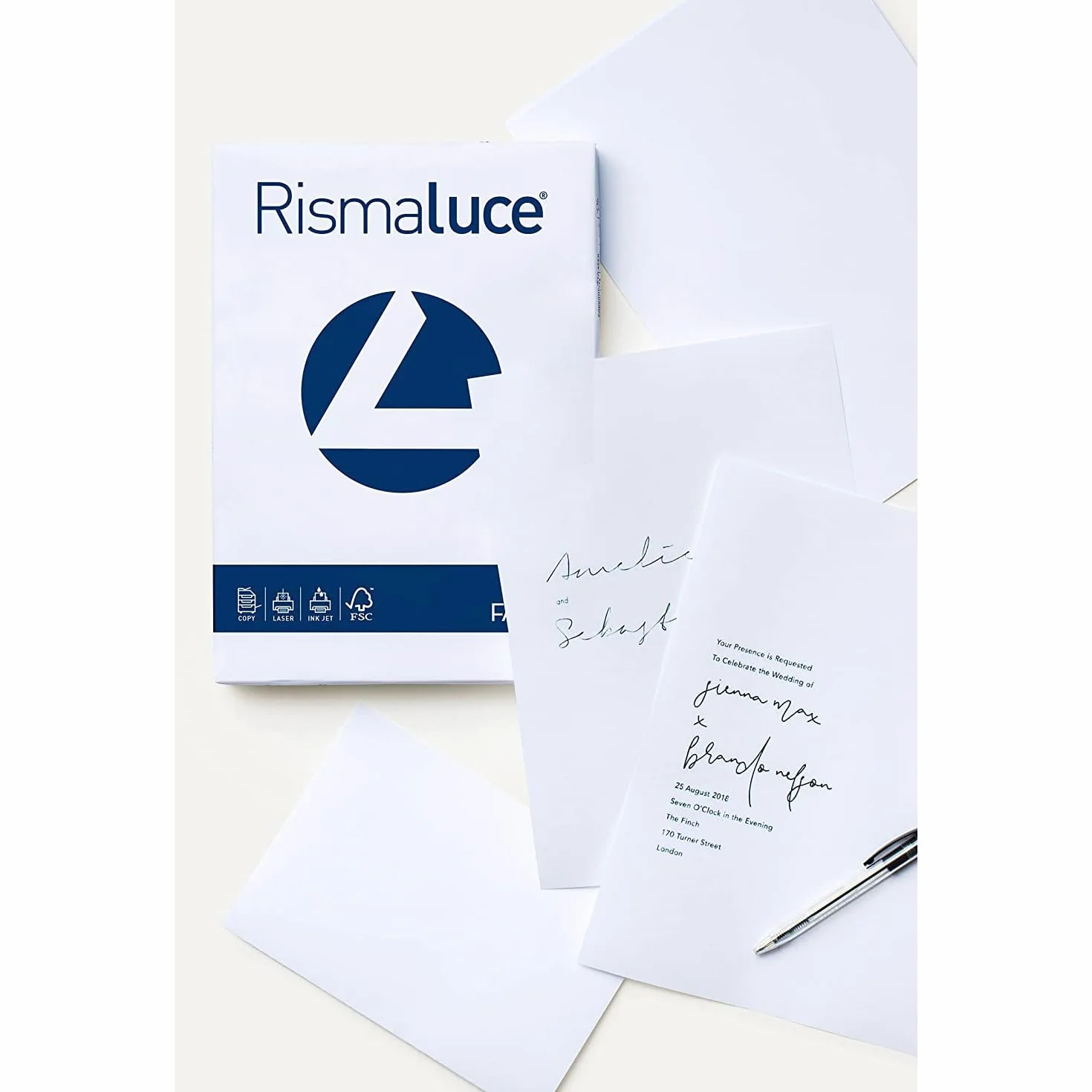Favini Rismaluce Carta Bianca A4 21x29,7 cm 200 g/m² 125 arkuszy