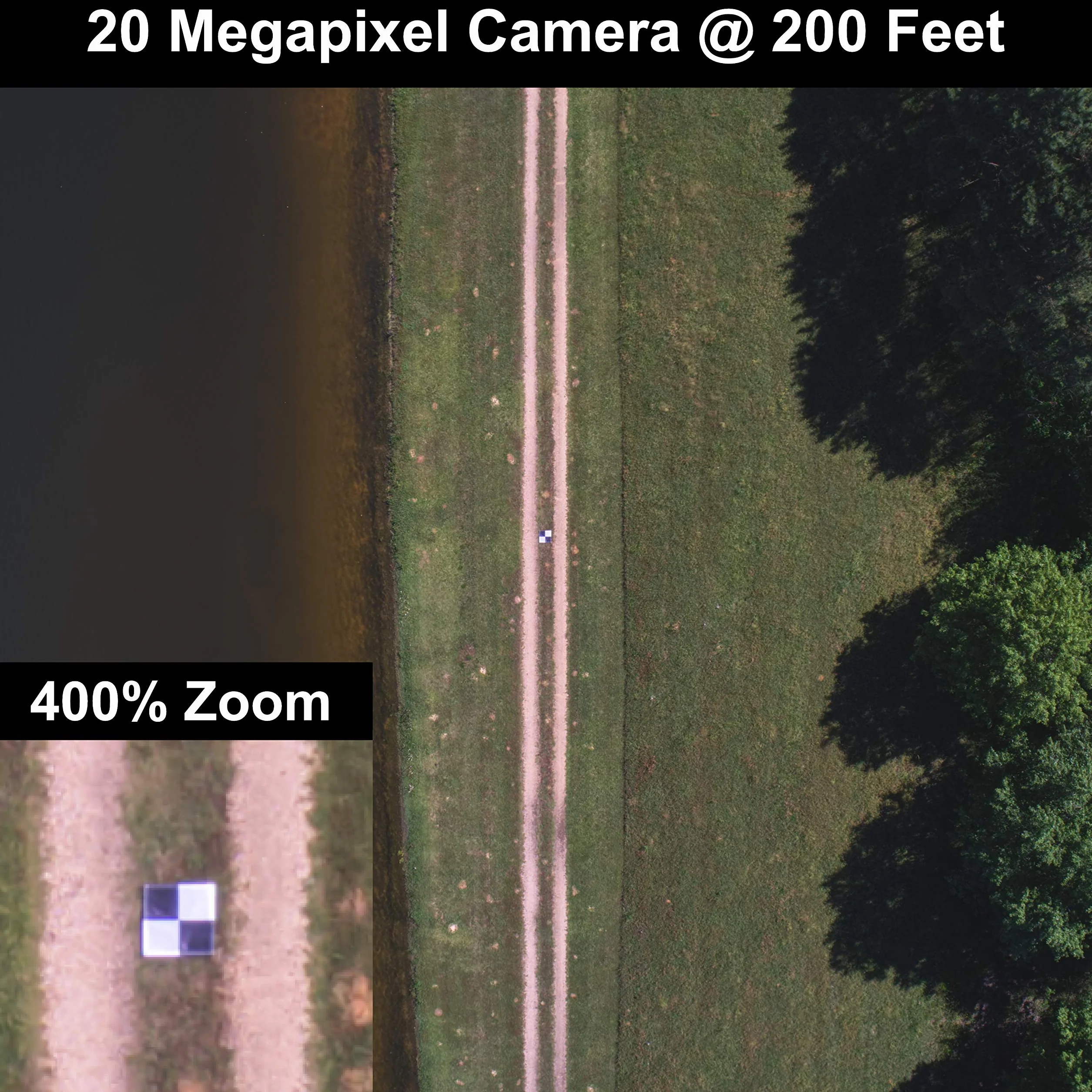 Pix4D DroneDeploy GCP 24"x24" Ground Control Point UAV Aerial Target 6 Pack Black White Markers