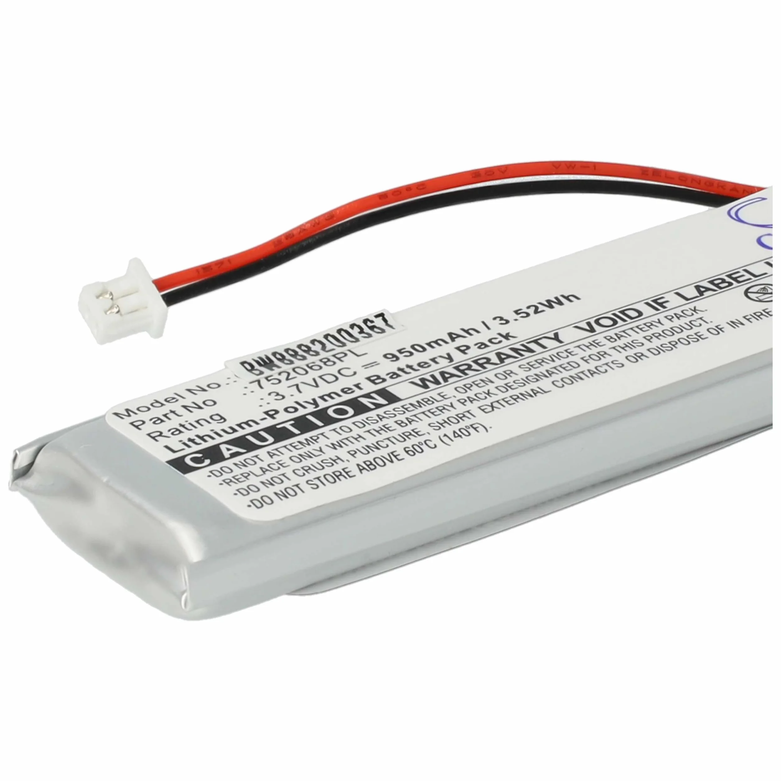 vhbw 2x batteria compatibile con Midland BT Next, BTFM, BTX1 FM, BTX2, BTX1, BTX2 FM (950mAh, 3,7V, Li-Poly)