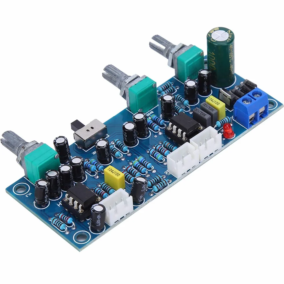 Scheda preamplificatore 2.1 canali Subwoofer Filtro passa-basso Processore audio