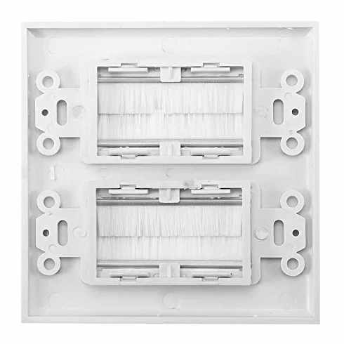 Spazzola per piastra da parete anti-polvere per cavi HDMI, rete, coassiali e altoparlanti