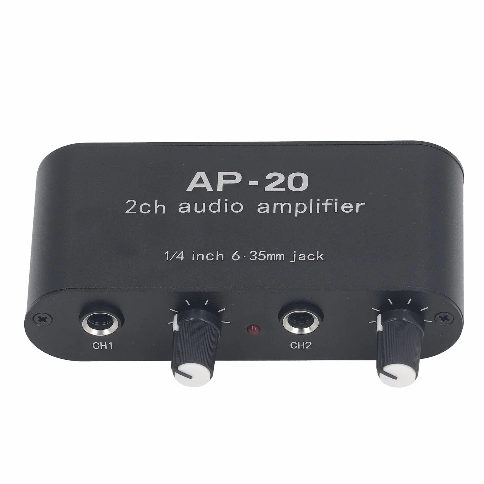 Preamplificatore 2 Canali 0-20 DB 1/4 Pollici 6,5 Mm CC 5-12 V per Microfoni