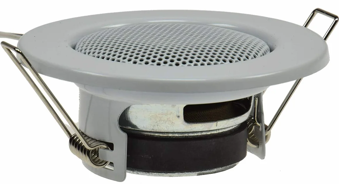 Mini Built-in Ceiling Speaker Halogen Look Ø 8 cm Bianco
