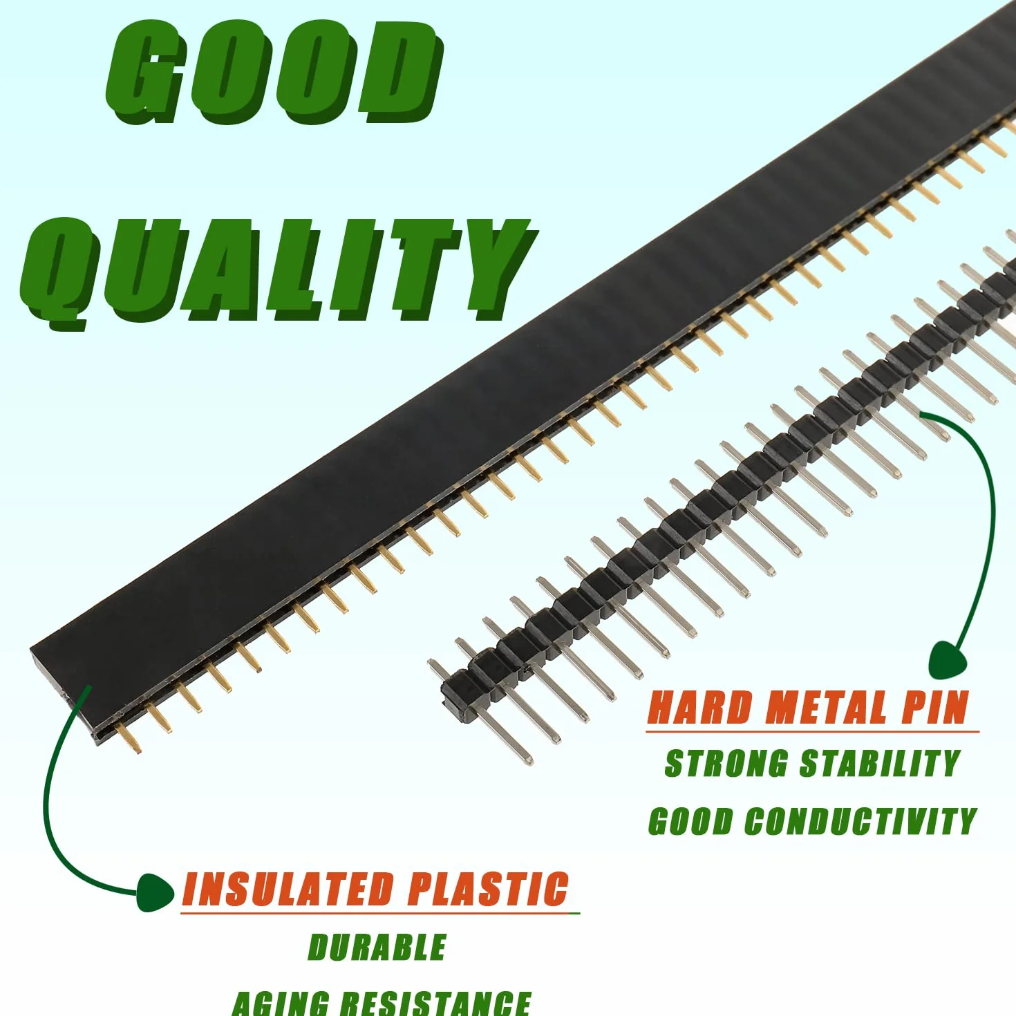 Pin Header 2.54mm 40 Pin Femmina Maschio PCB Saldare 50 Sztuk