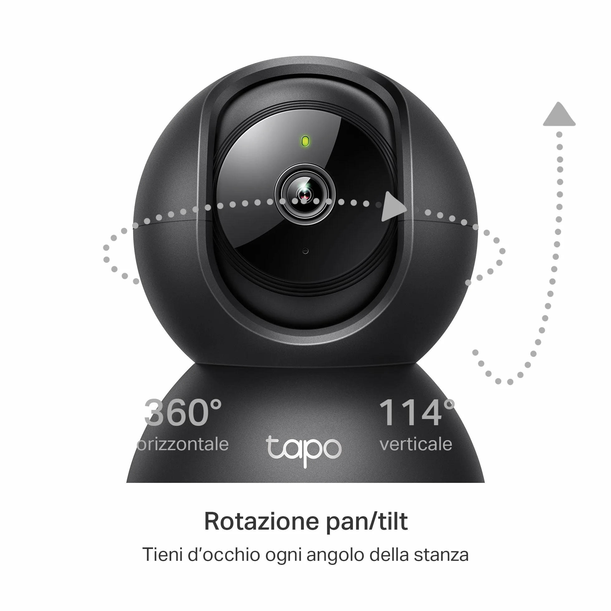 Tapo C211 Telecamera Wi-Fi Interno 2K 3MP Videocamera Sorveglianza Visione Notturna Alexa Google Assistant