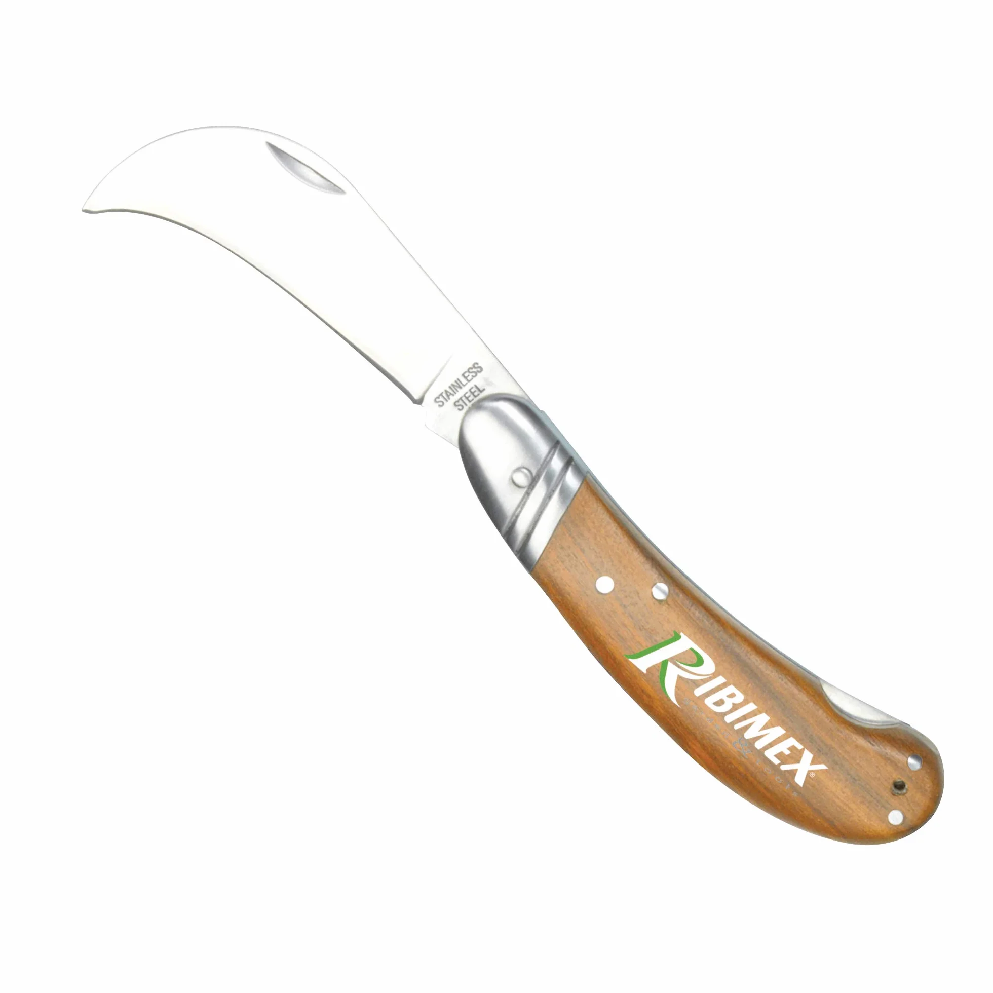 Ribimex Prcgref Coltello Per Innesto, Manico In Frassino, Marrone, 19 x 2 x 3 cm