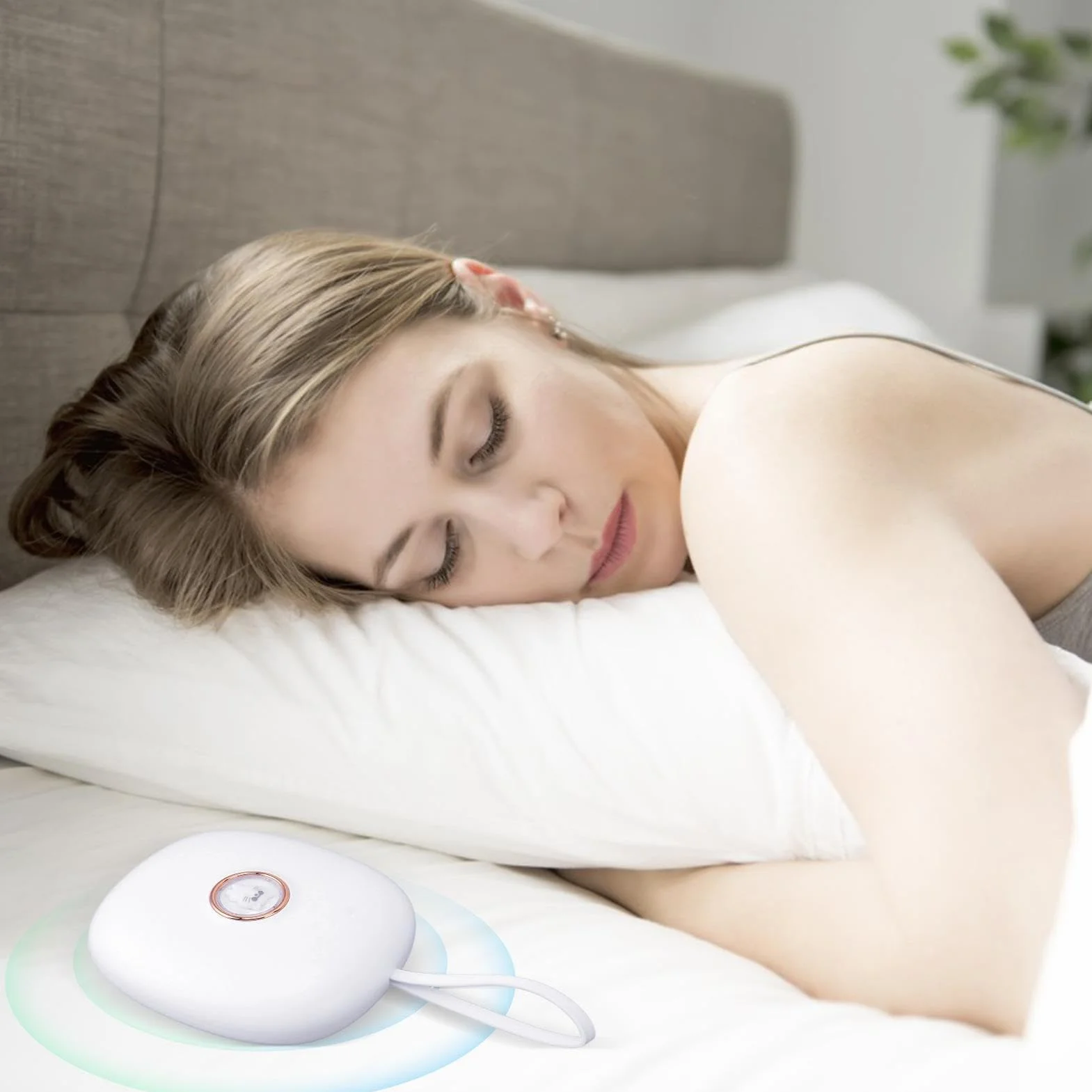 Sveglia a Vibrazione LED Silenziosa con Allarme Potente, Bed Shaker per Non Udenti