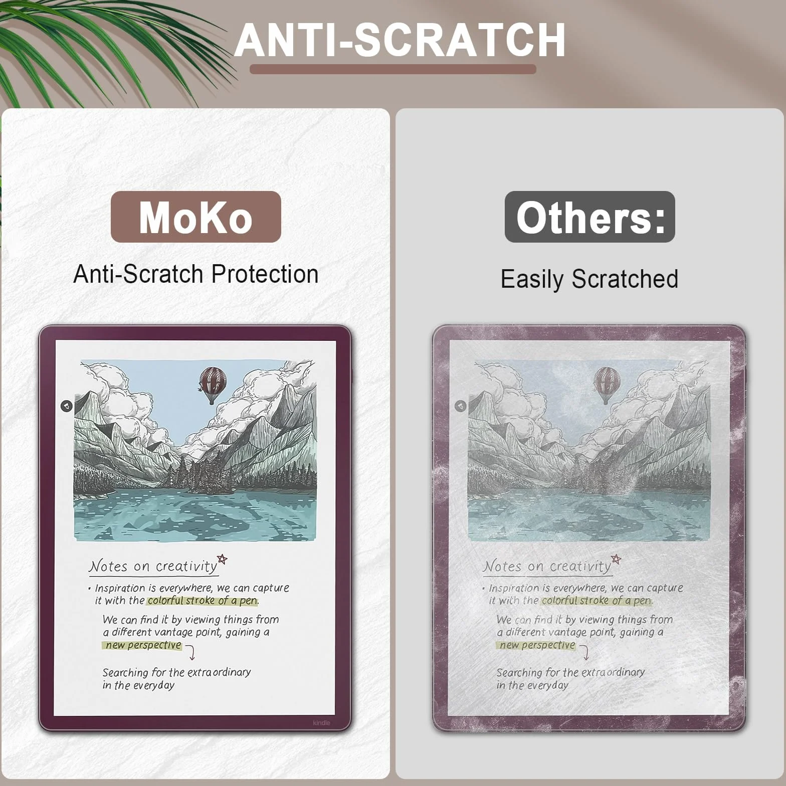 MoKo Pellicole Protettive Anti-Riflesso per Kindle Scribe Colorsoft 11" 3ª Generazione 2025, PET Opaca Copertura Totale