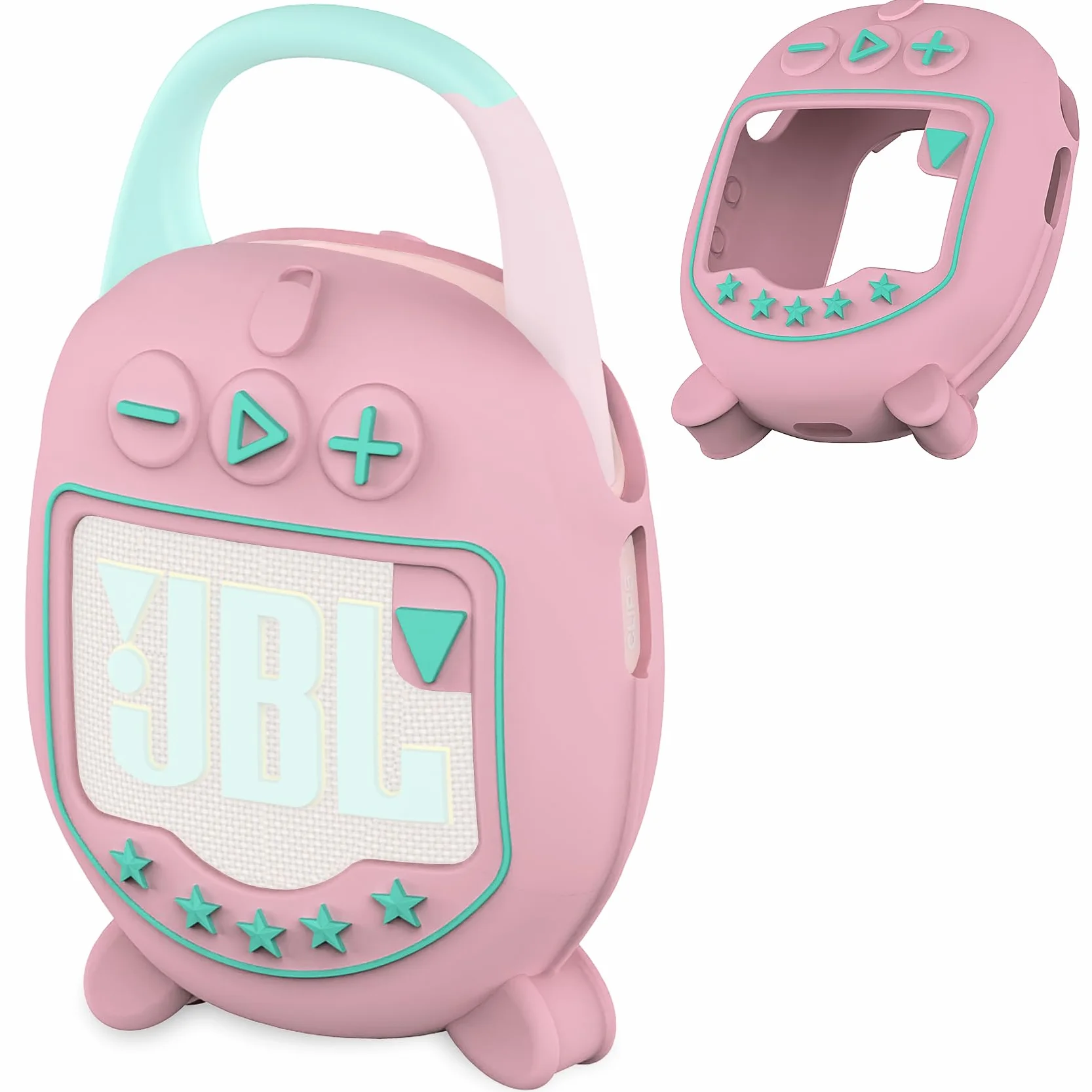 Custodia in silicone per JBL Clip 5 Ultra protettiva per altoparlante Bluetooth portatile rosa