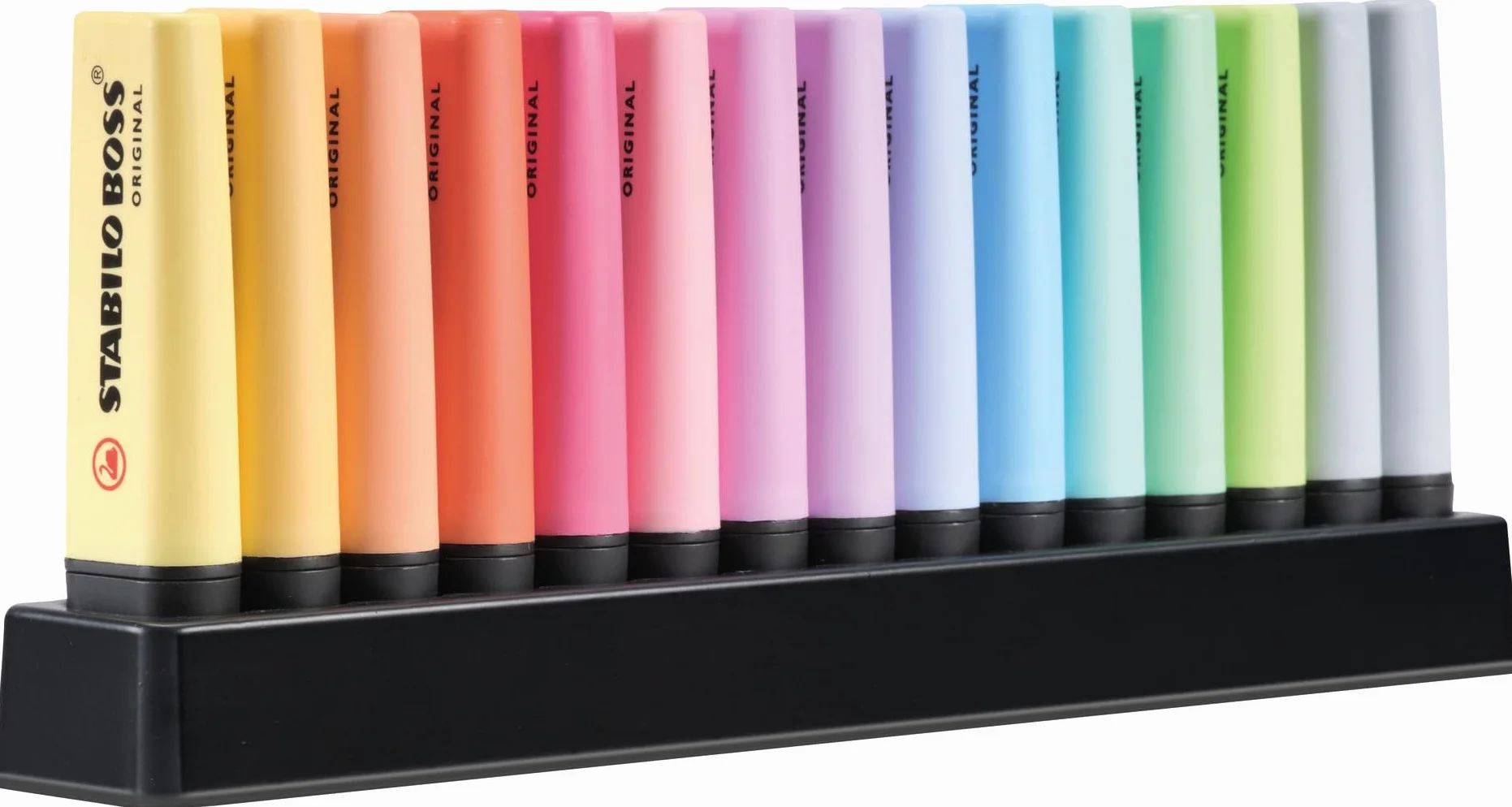 STABILO BOSS ORIGINAL Pastel Evidenziatore Desk-Set 15 sztuk