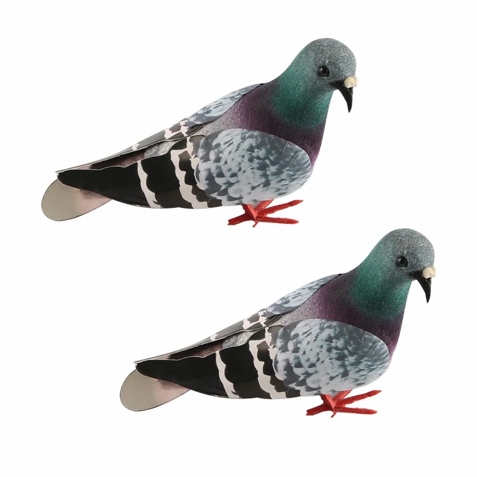 2 Pezzi di Decorazioni di piccioni di Simulazione, Accessori per la Fotografia, Modelli di piccioni per la Decorazione del Giardino casa, Sfondo di ripresa, Statuette di piccioni Impermeabili