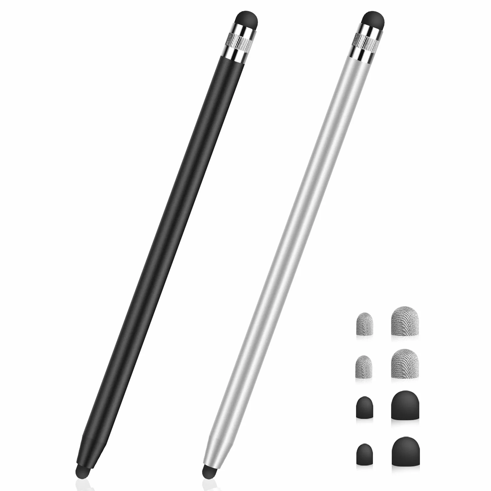 MEKO Pennino per tablet 2 in 1 Touch Pen 6 punte in gomma per iOS Android iPhone iPad Samsung Huawei Xiaomi
