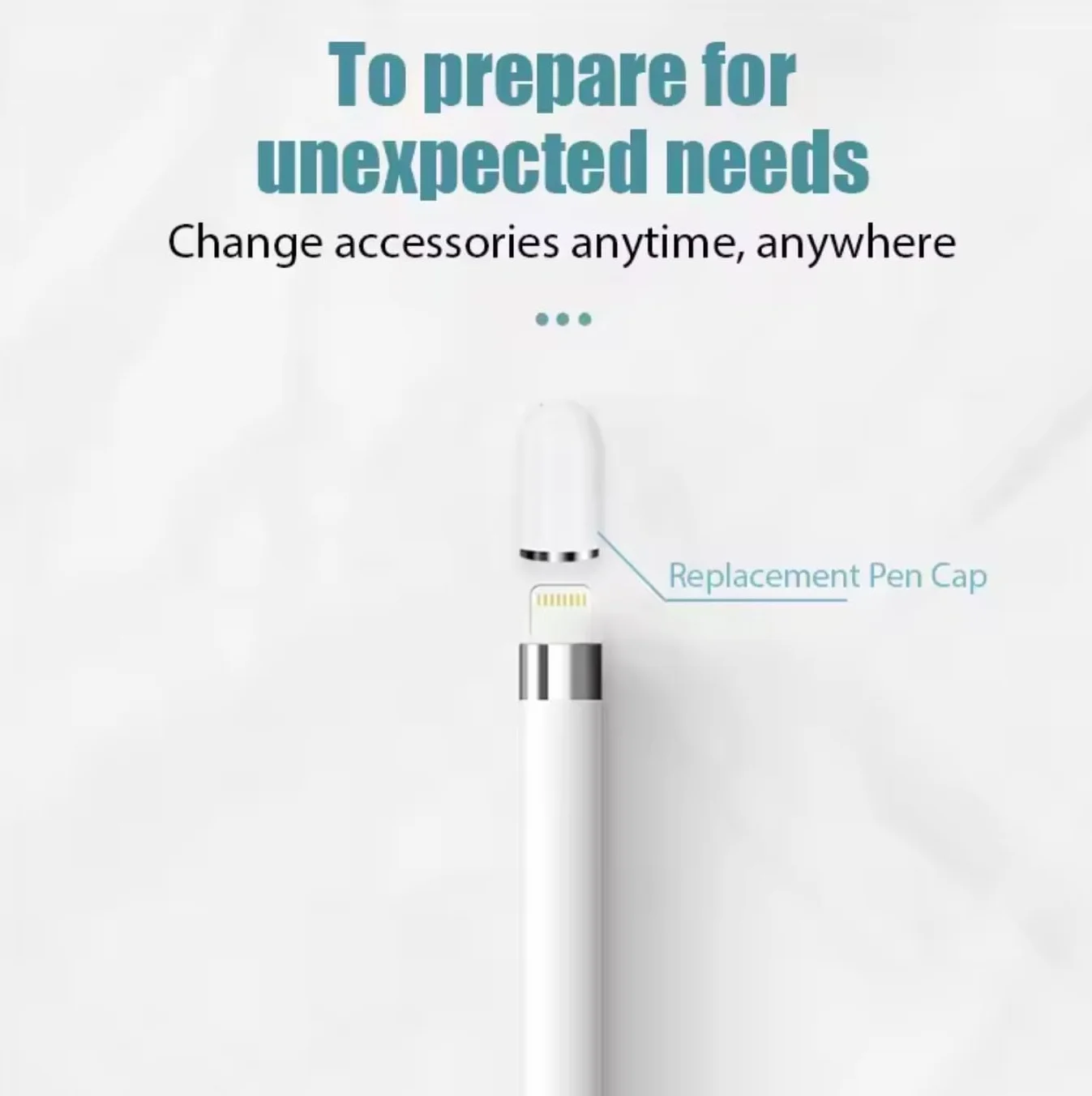 Ricambio Cappuccio Magnetico compatibile con Apple Pencil Prima Generazione