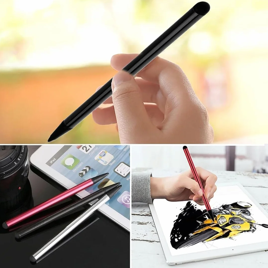Confezione da 3 Penne Touch Screen Capacitiva Universale 2 in 1 per Tablet